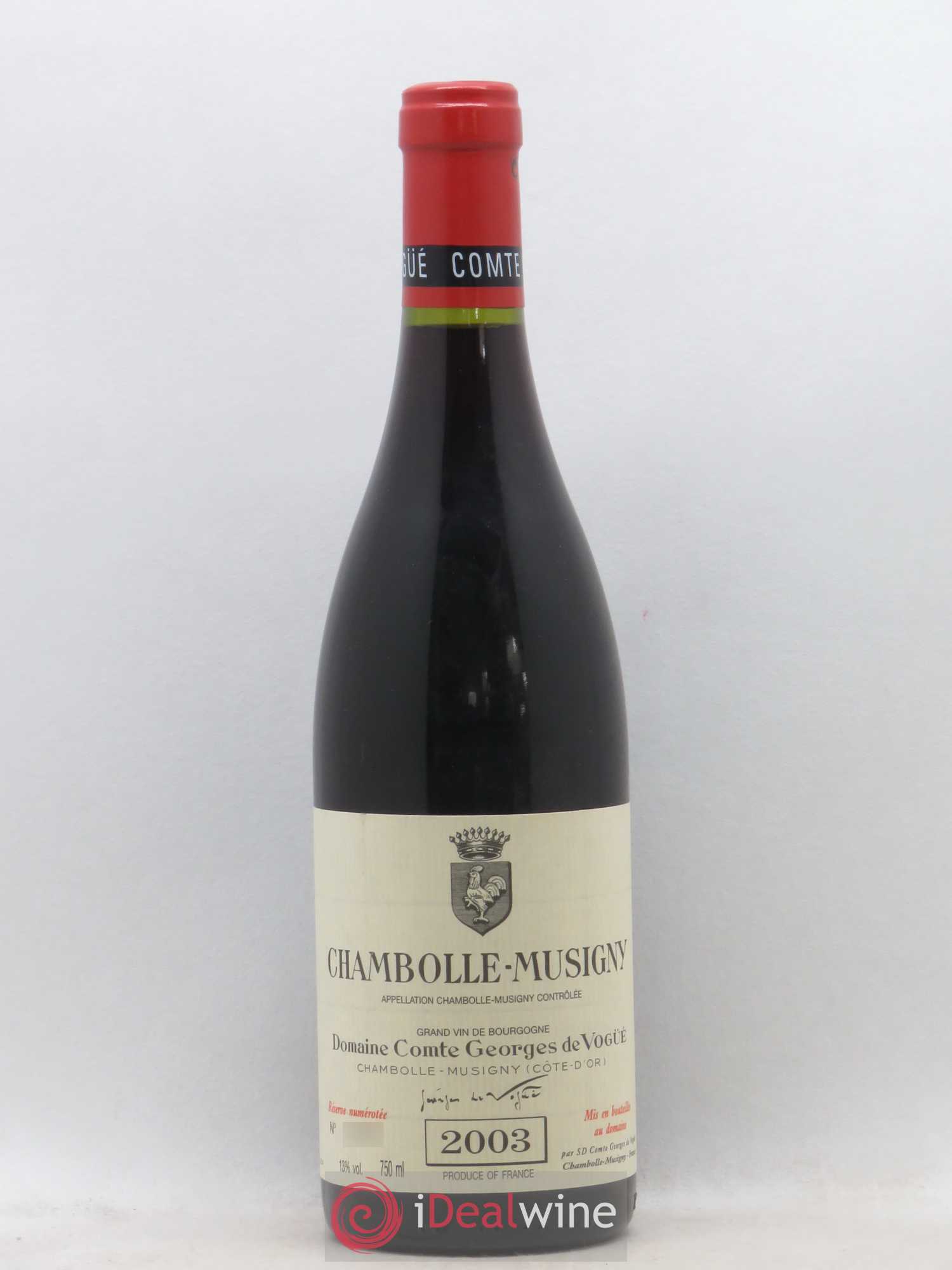 Chambolle-Musigny Comte Georges de Vogüé 2003 - Lot de 1 bouteille - 0