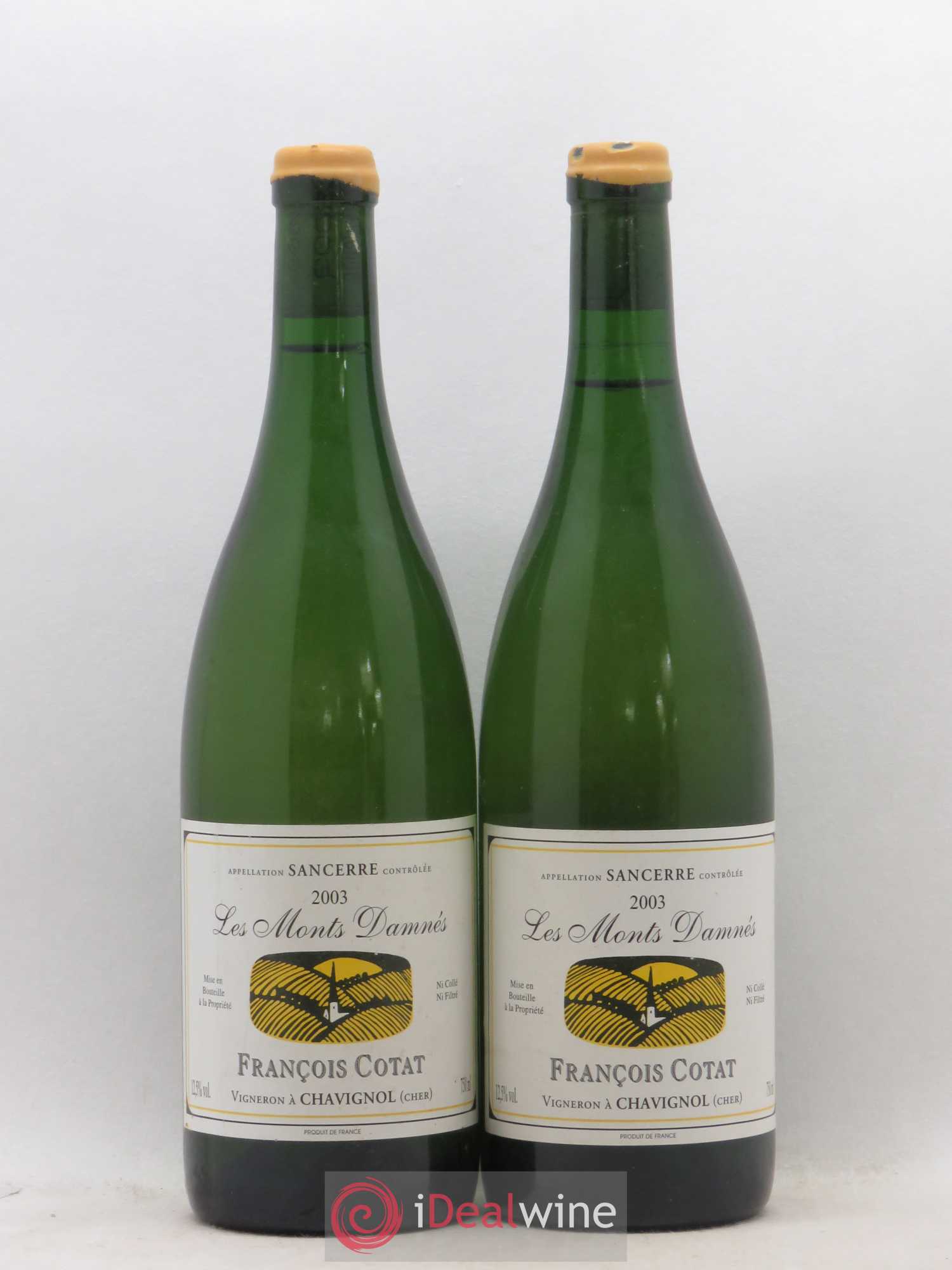 Sancerre Les Monts Damnés François Cotat 2003 - Lot de 2 bouteilles - 0