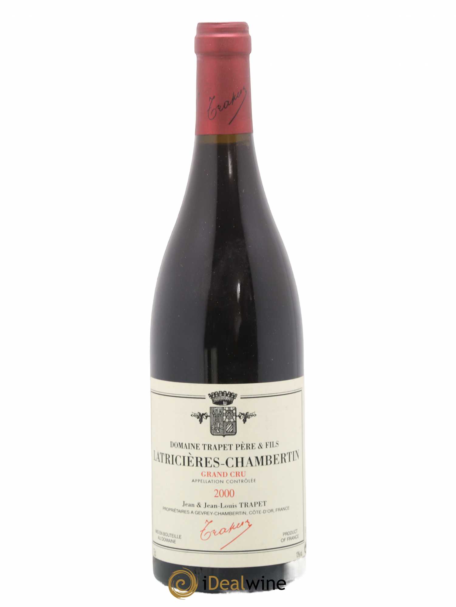Latricières-Chambertin Grand Cru Domaine Trapet 2000 - Lot de 1 bouteille - 0