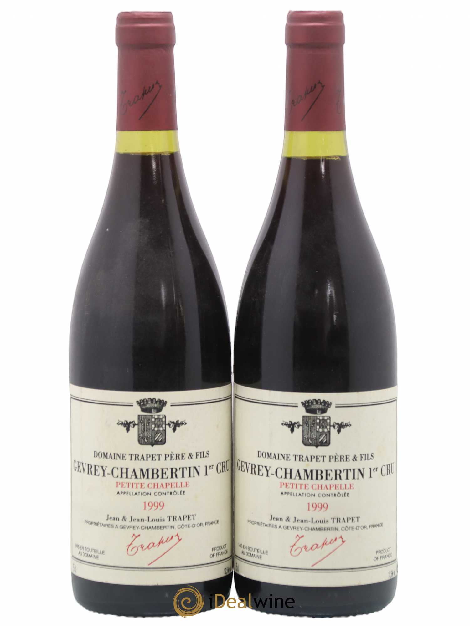Gevrey-Chambertin 1er Cru Petite Chapelle Domaine Trapet 1999 - Lot de 2 bouteilles - 0