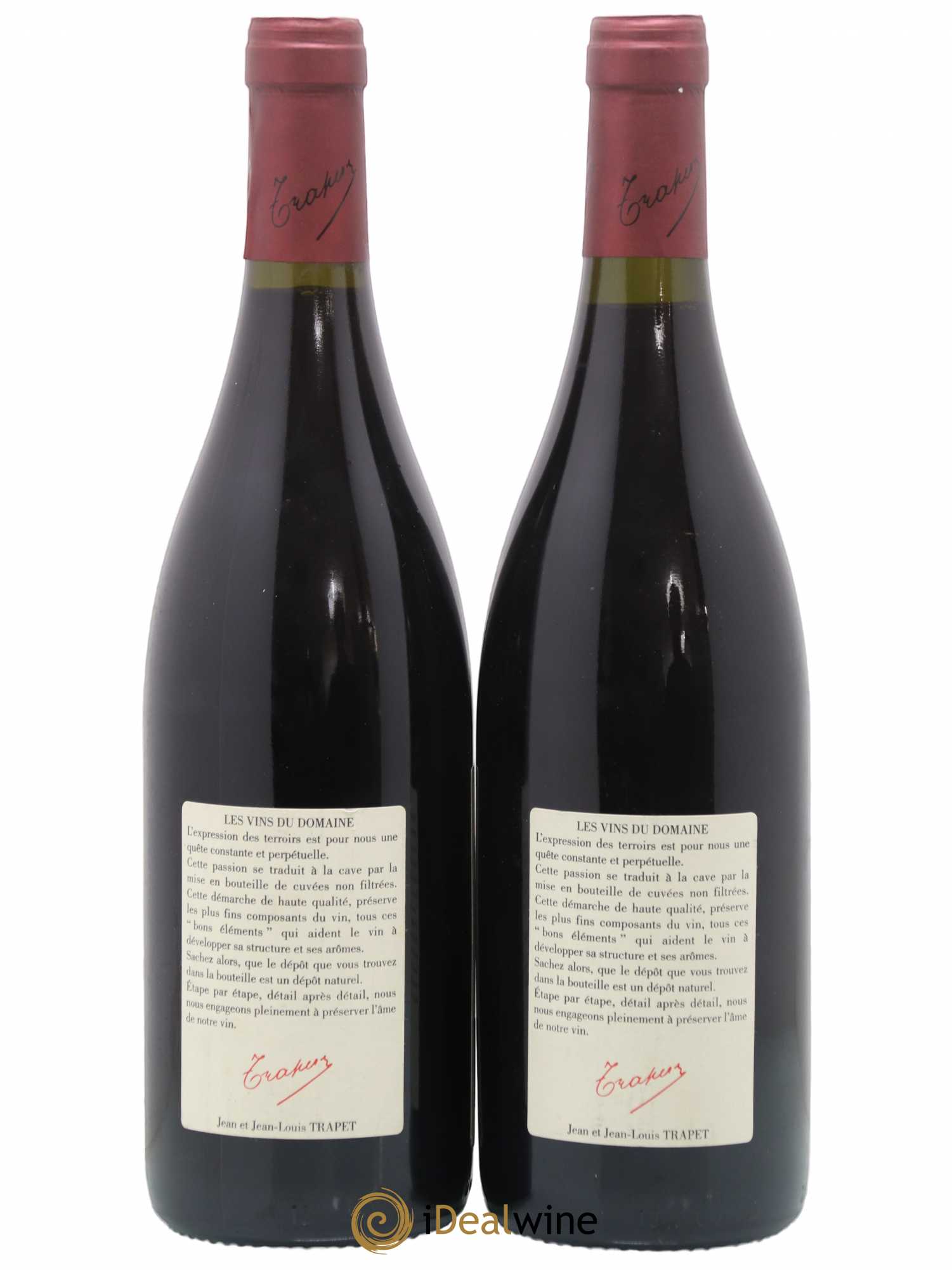 Chambertin Grand Cru Domaine Trapet 1999 - Lot de 2 bouteilles - 1