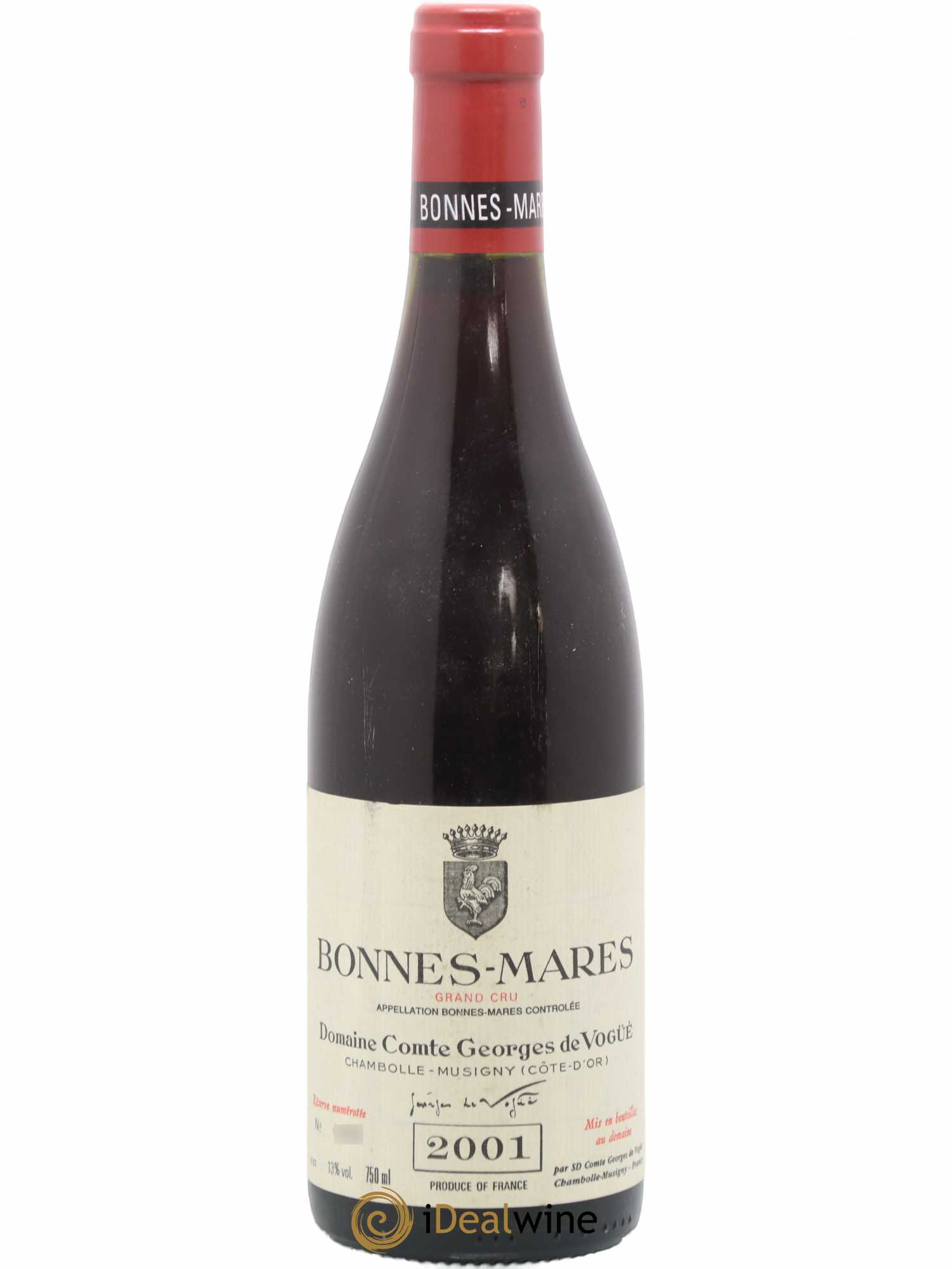 Bonnes-Mares Grand Cru Comte Georges de Vogüé 2001 - Lot de 1 bouteille - 0