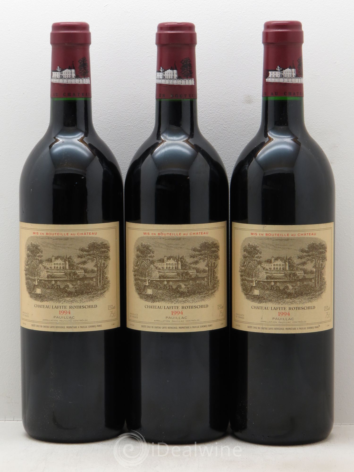 Château Lafite Rothschild 1er Grand Cru Classé 1994 - Lot de 3 bouteilles - 0