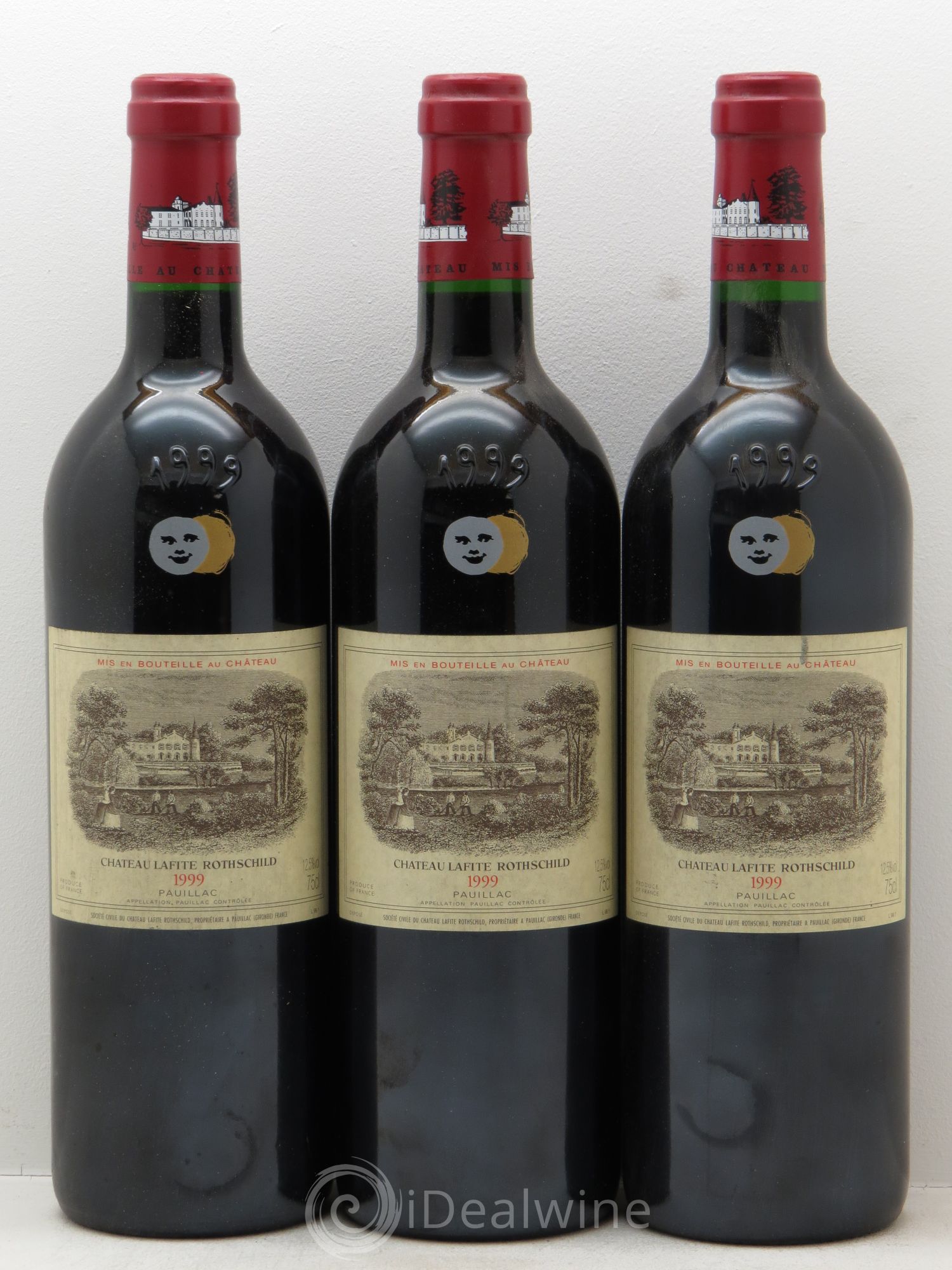Château Lafite Rothschild 1er Grand Cru Classé 1999 - Lot de 3 bouteilles - 0
