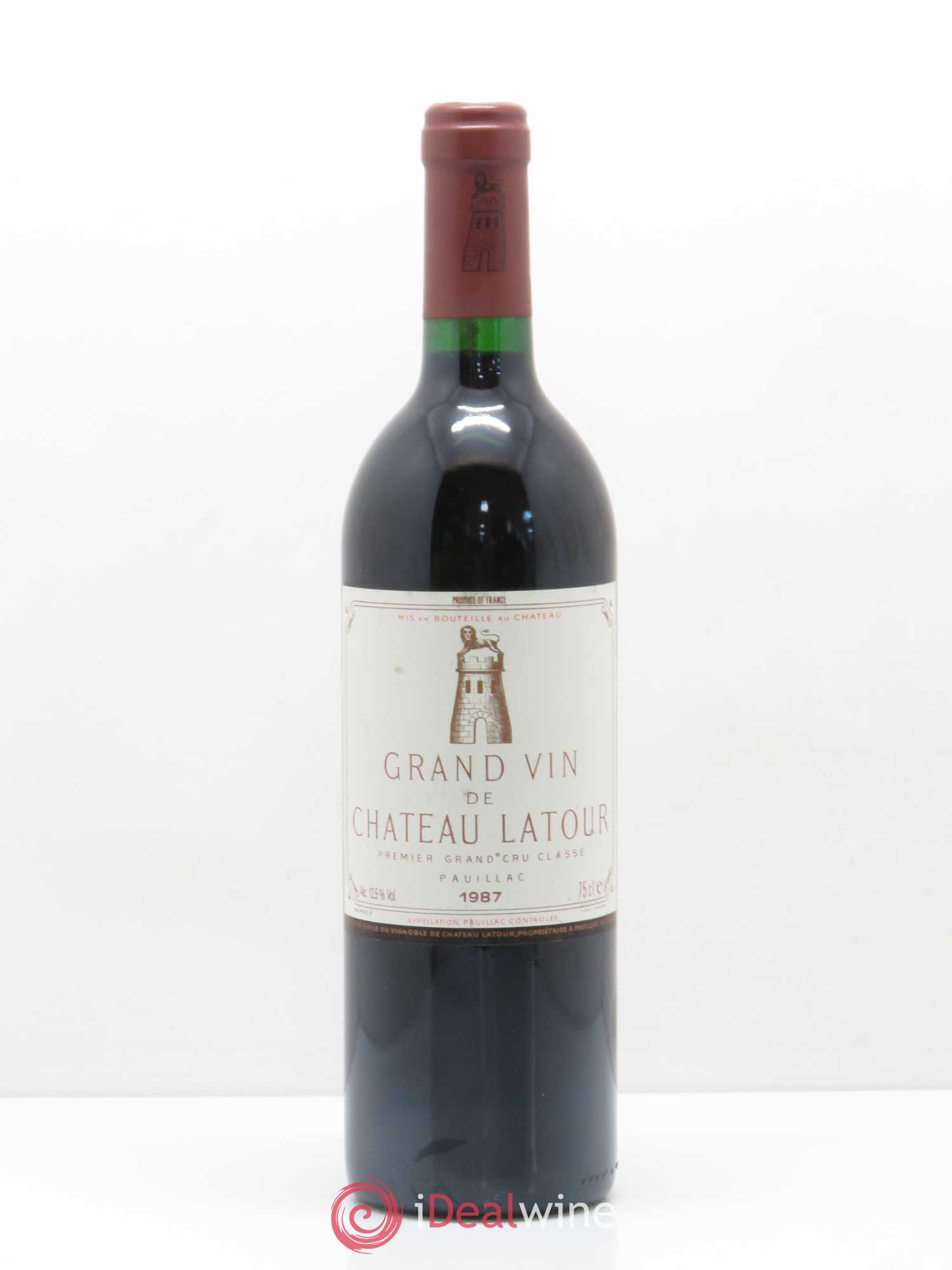 Château Latour 1er Grand Cru Classé 1987 - Lot de 1 bouteille - 0