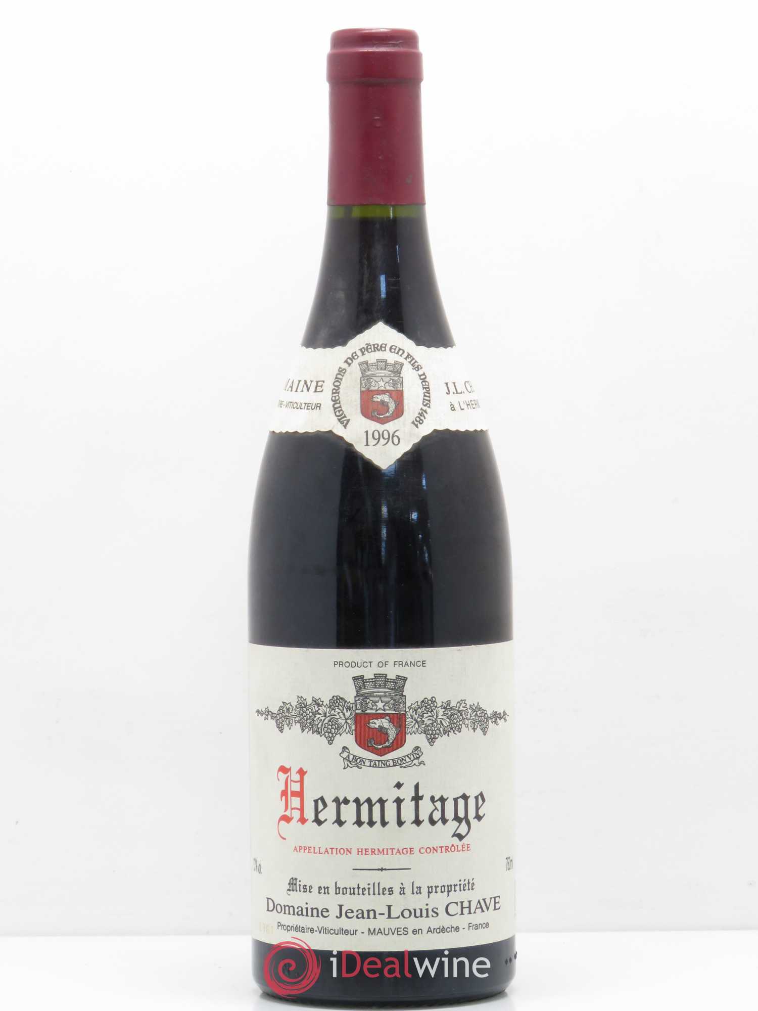 Hermitage Jean-Louis Chave 1996 - Lot de 1 bouteille - 0
