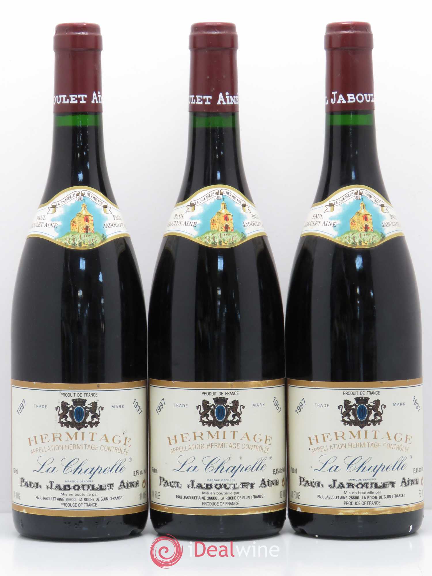 Hermitage La Chapelle Paul Jaboulet Ainé 1997 - Lot de 3 bouteilles - 0