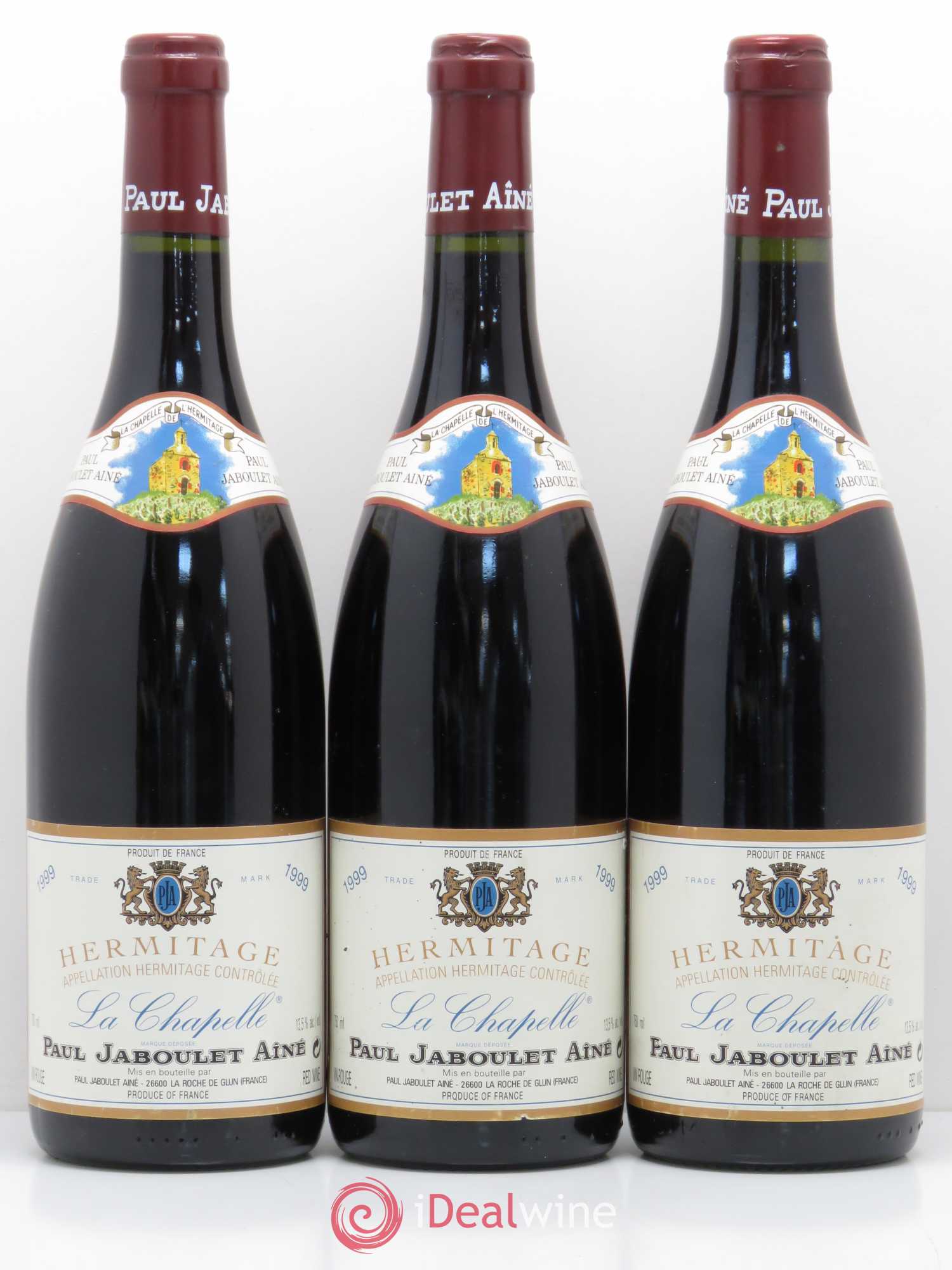 Hermitage La Chapelle Paul Jaboulet Ainé 1999 - Lot de 3 bouteilles - 0