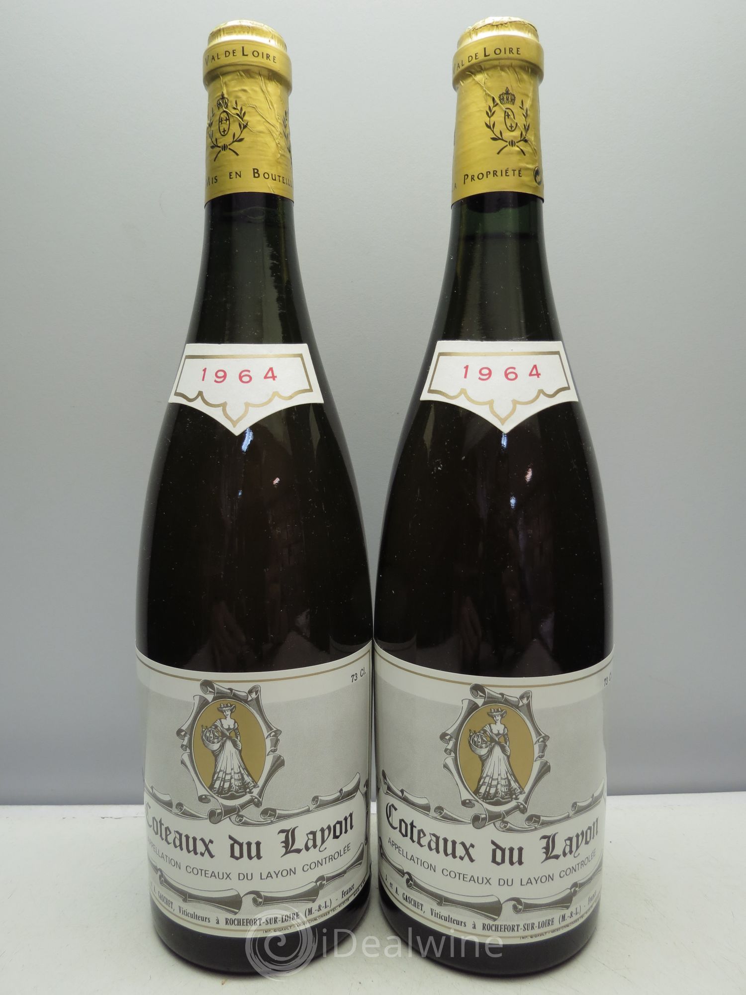 Coteaux du Layon Jean Gaschet 1964 - Lotto di 2 bottiglie - 0