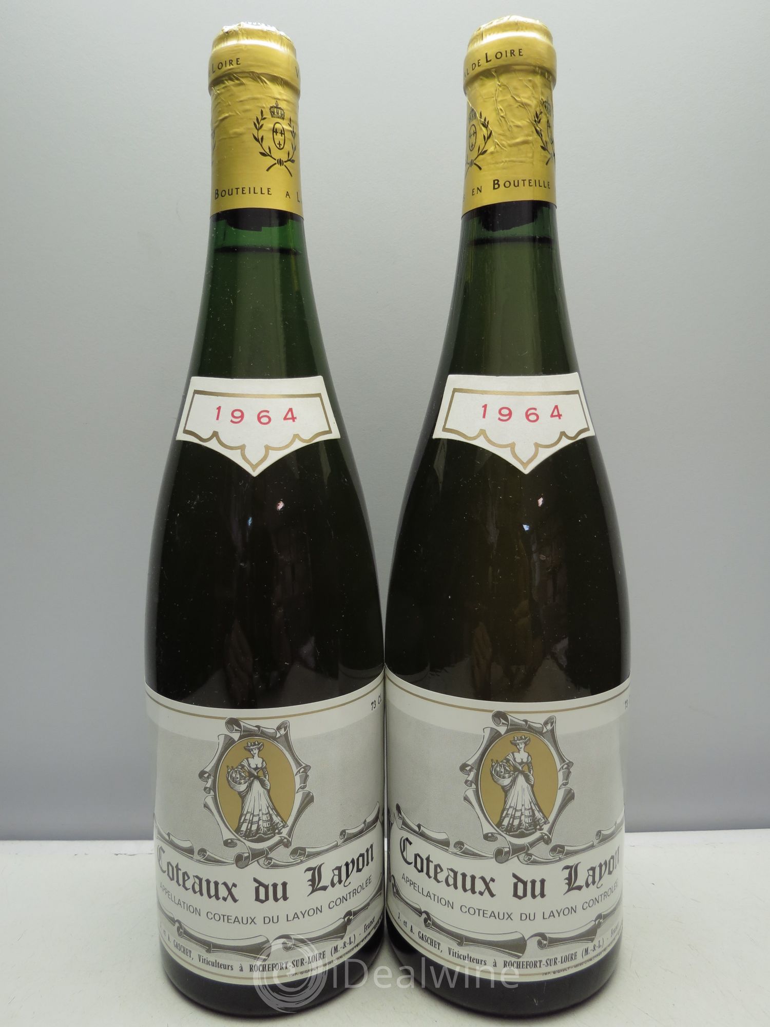 Coteaux du Layon Jean Gaschet 1964 - Lotto di 2 bottiglie - 0