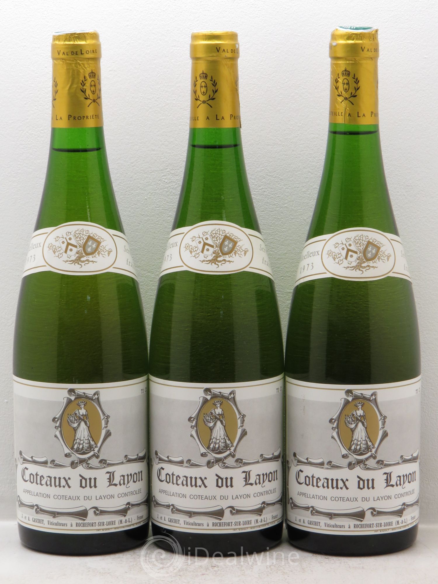 Coteaux du Layon Jean et André Gaschet 1973 - Lotto di 3 bottiglie - 0