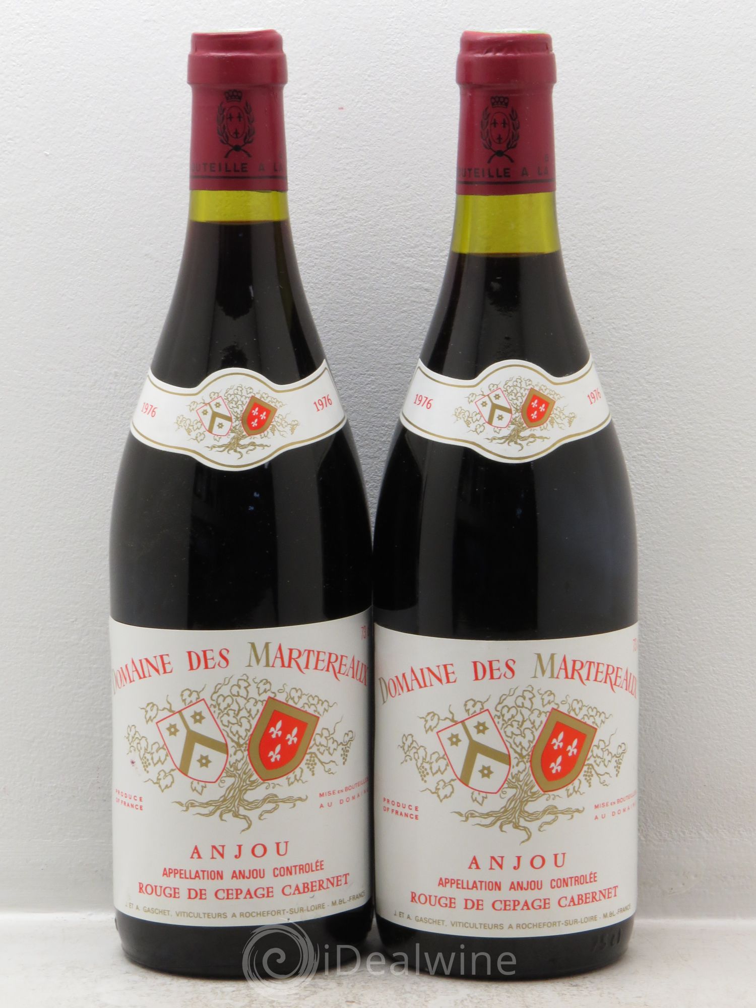 Anjou Domaine des Martereaux 1976 - Posten von 2 Flaschen - 0