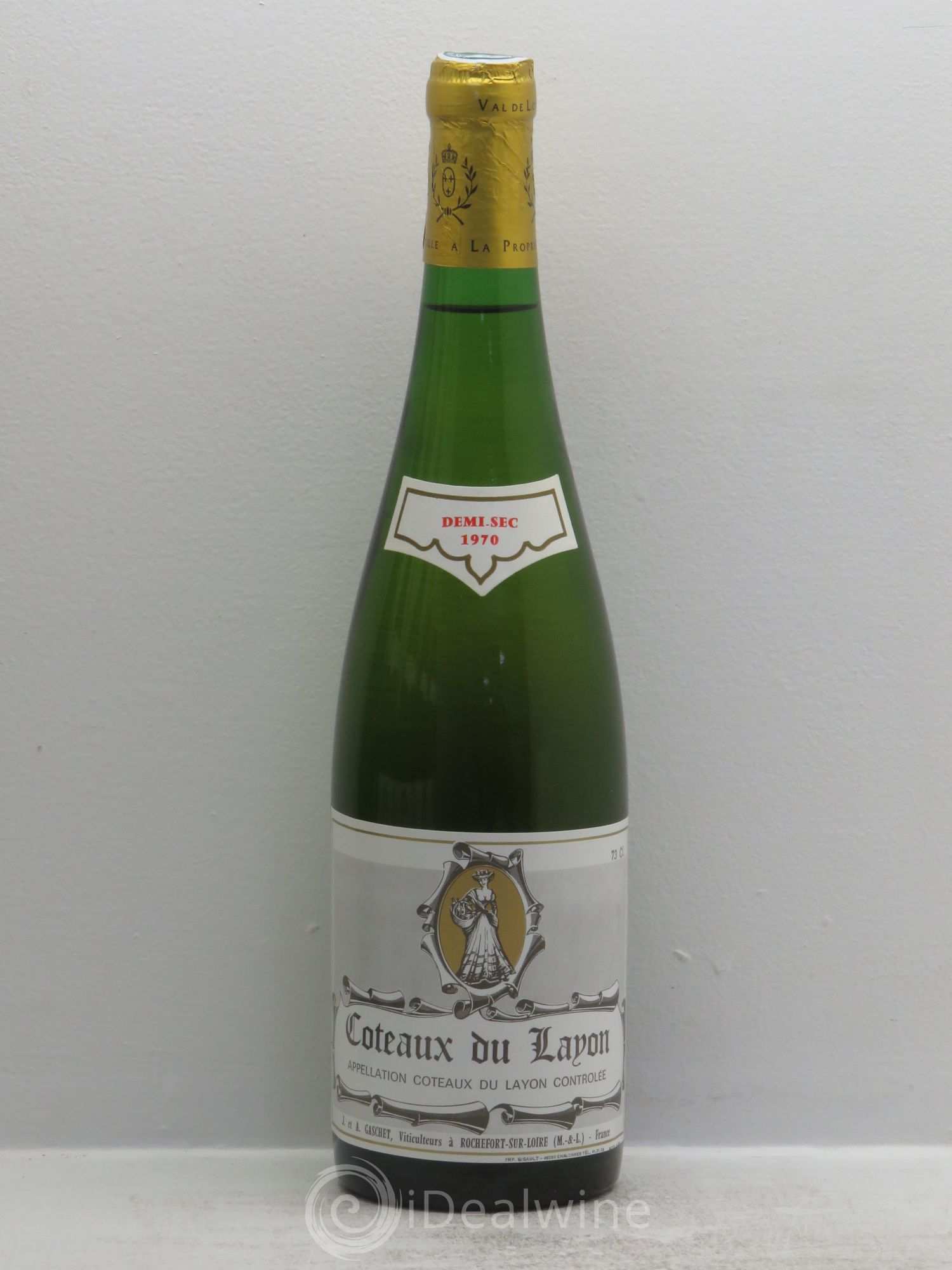 Coteaux du Layon (demi-sec) Gaschet 1970 - Lotto di 6 bottiglie - 0