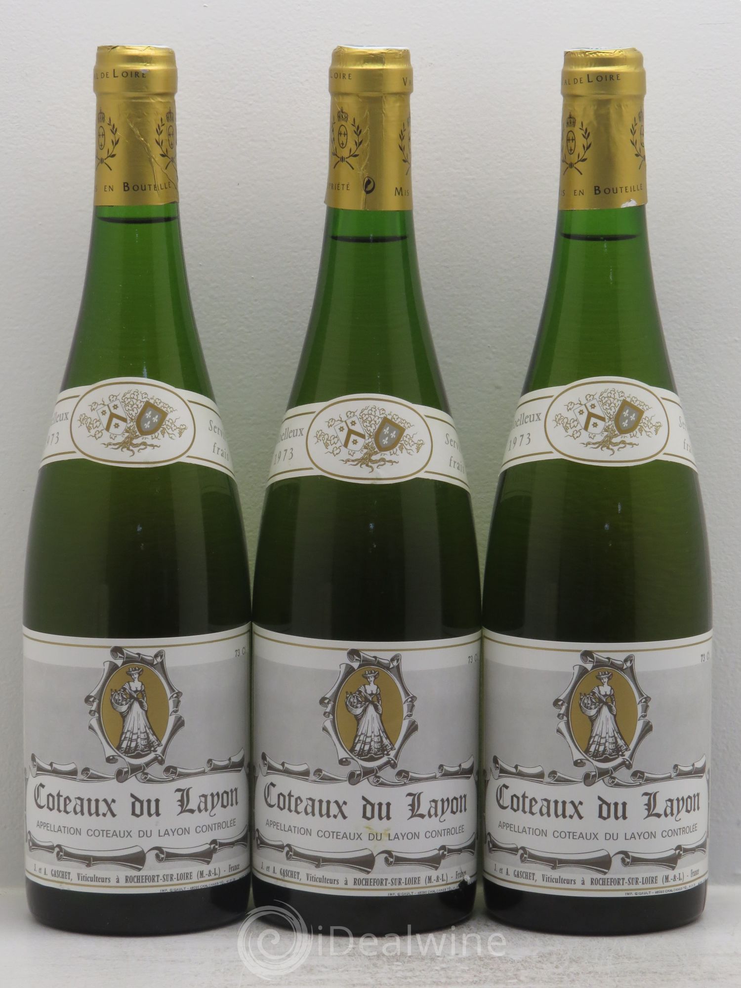 Coteaux du Layon Gaschet 1973 - Lotto di 3 bottiglie - 0