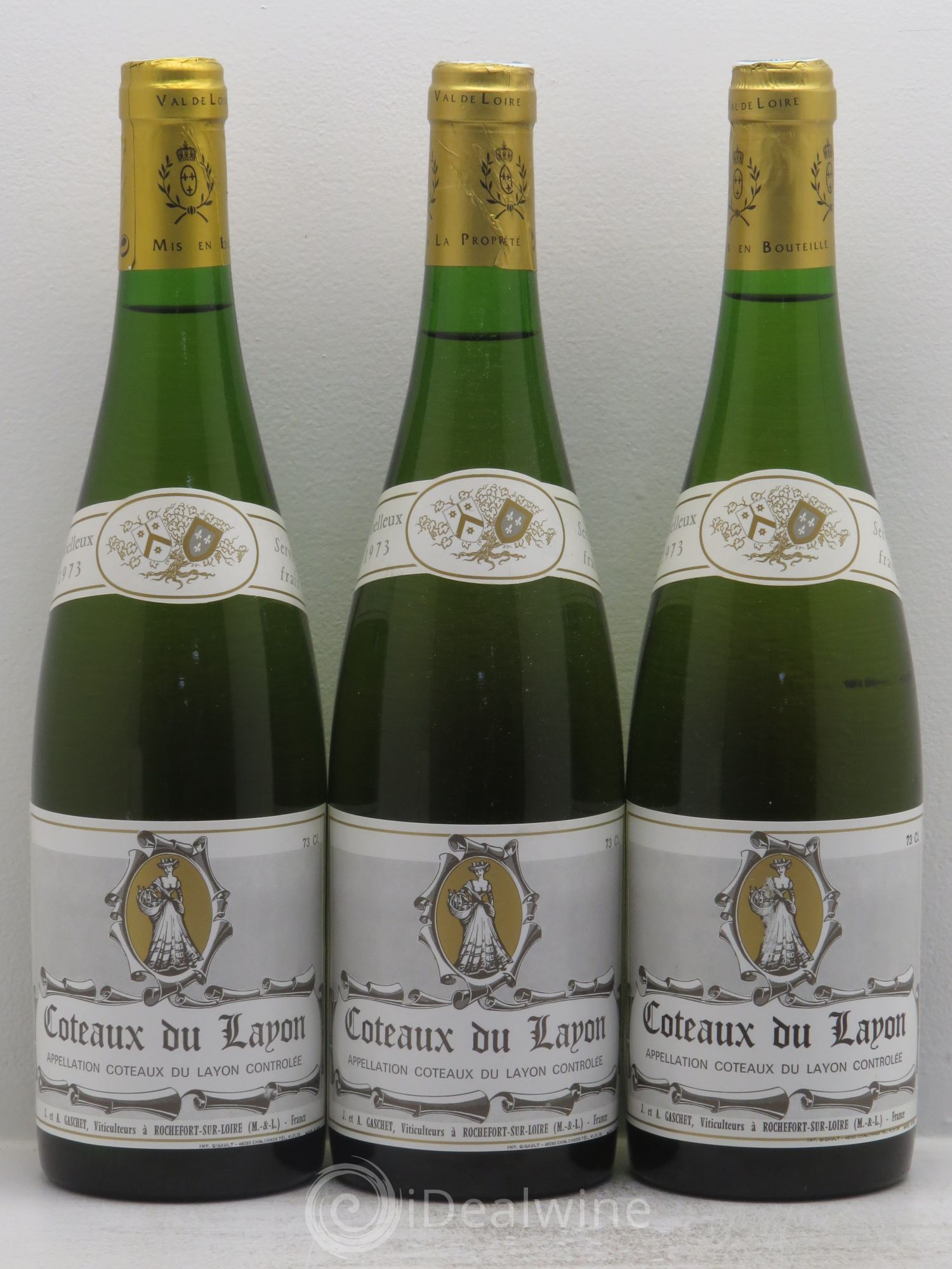 Coteaux du Layon Gaschet 1973 - Lotto di 3 bottiglie - 0