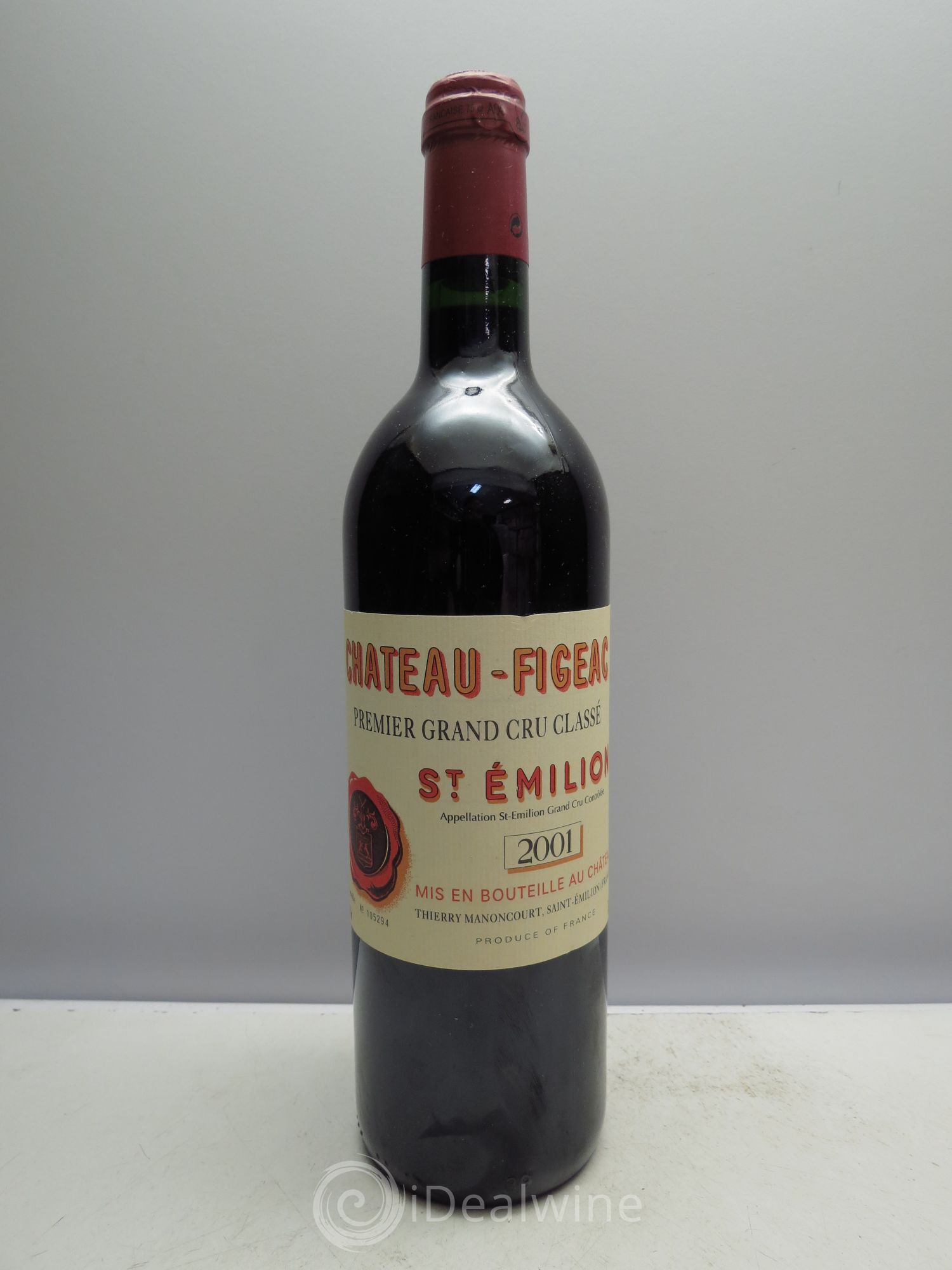 Château Figeac 1er Grand Cru Classé A 2001 - Lot de 1 bouteille - 0