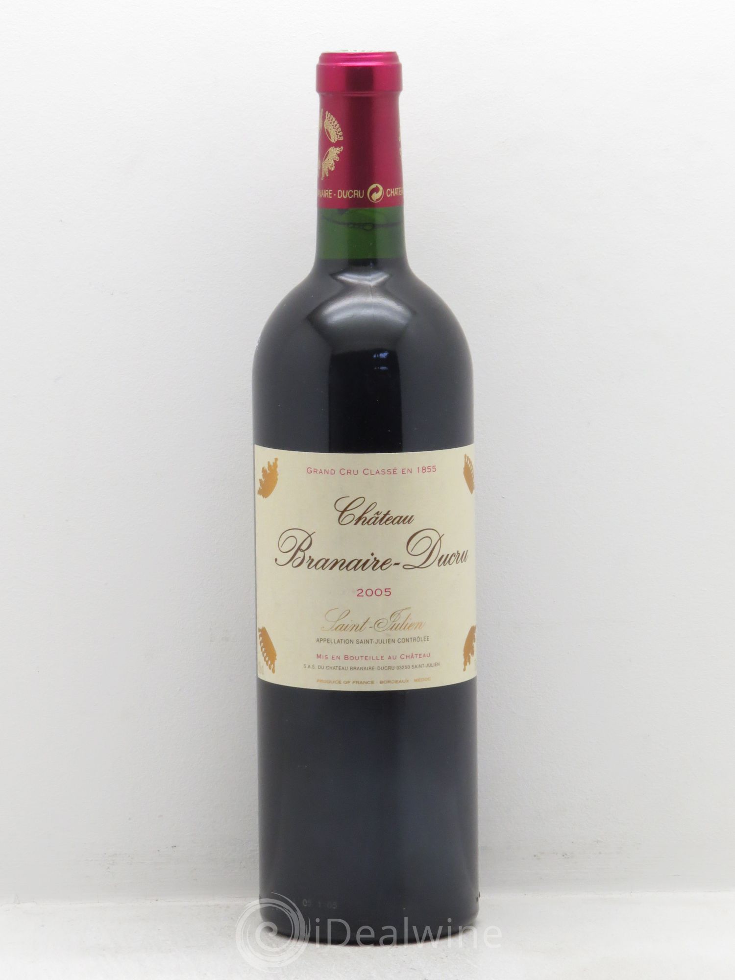 Château Branaire Ducru 4ème Grand Cru Classé 2005 - Lot de 1 bouteille - 0