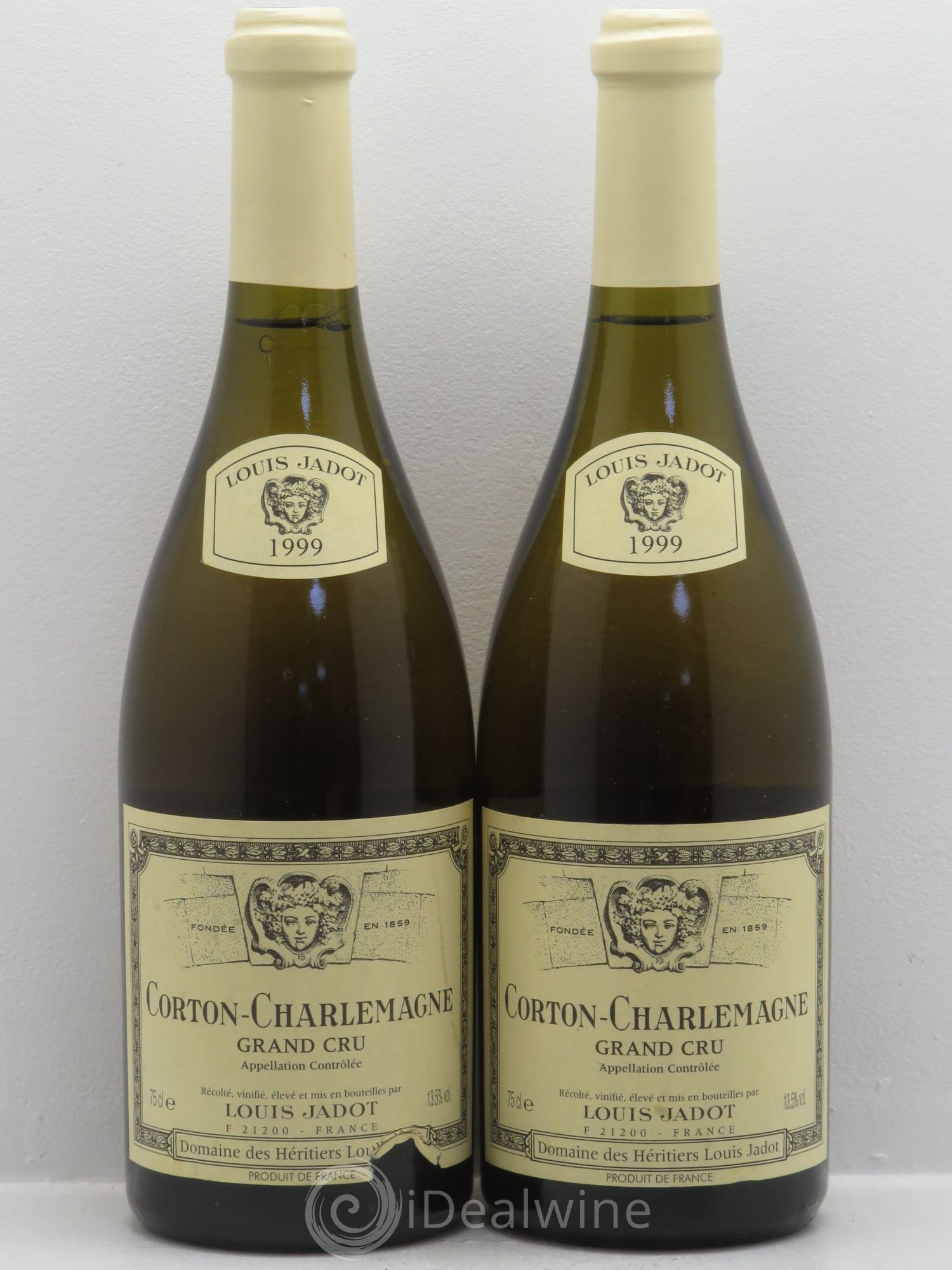 Corton-Charlemagne Grand Cru Maison Louis Jadot 1999 - Lot de 2 bouteilles - 0