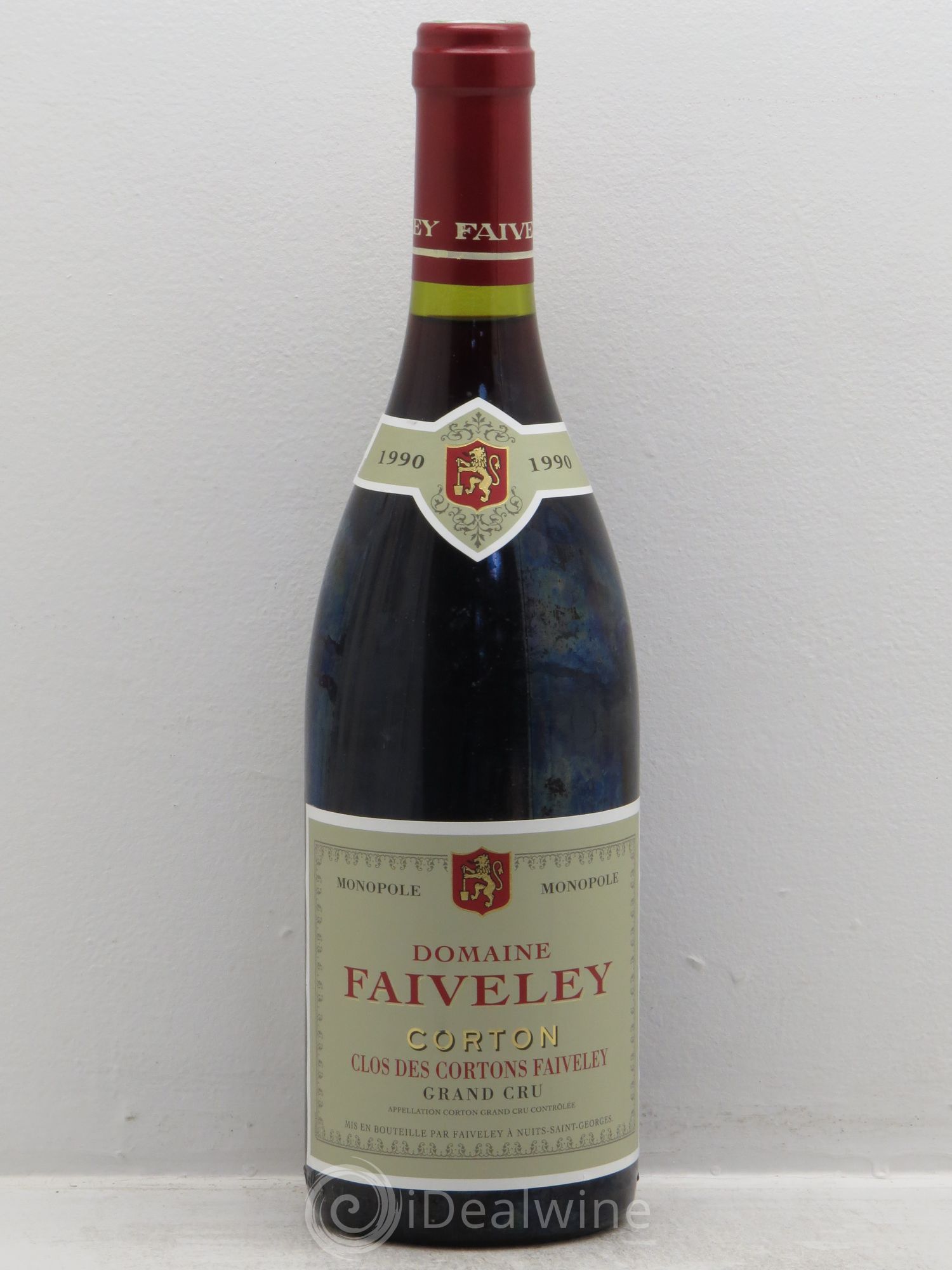 Corton Grand Cru Clos des Cortons Faiveley 1990 - Lot de 1 bouteille - 0