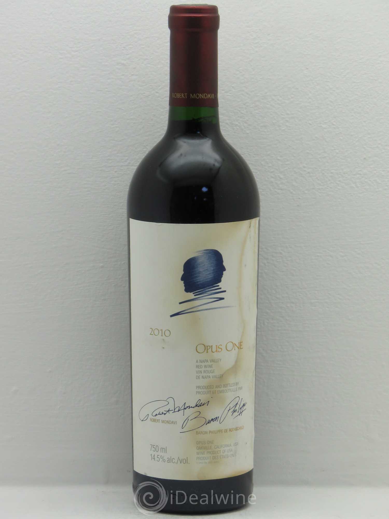 Napa Valley Opus One Robert Mondavi 2010 - Lot de 1 bouteille - 0