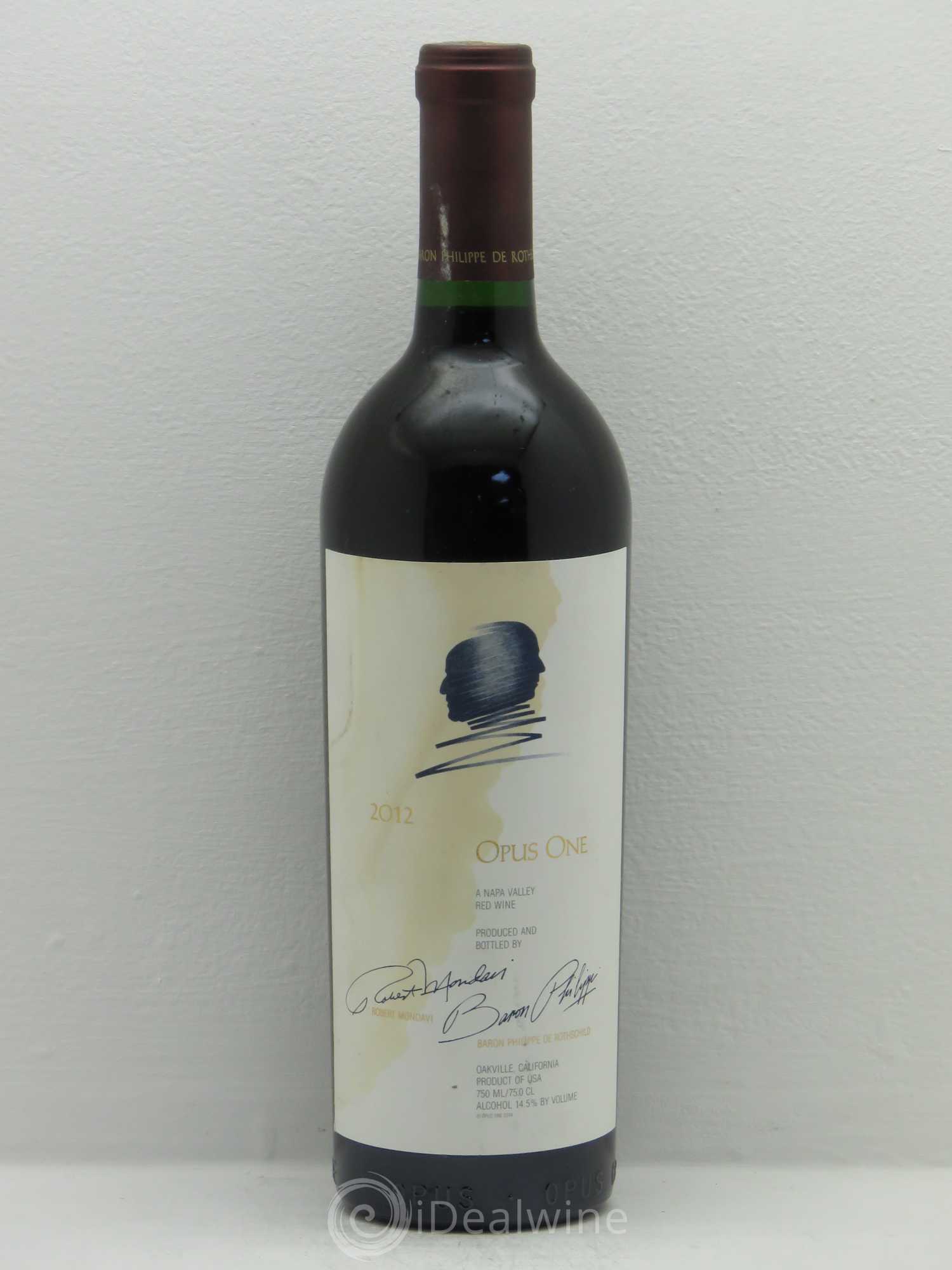 Napa Valley Opus One Robert Mondavi 2012 - Lot de 1 bouteille - 0