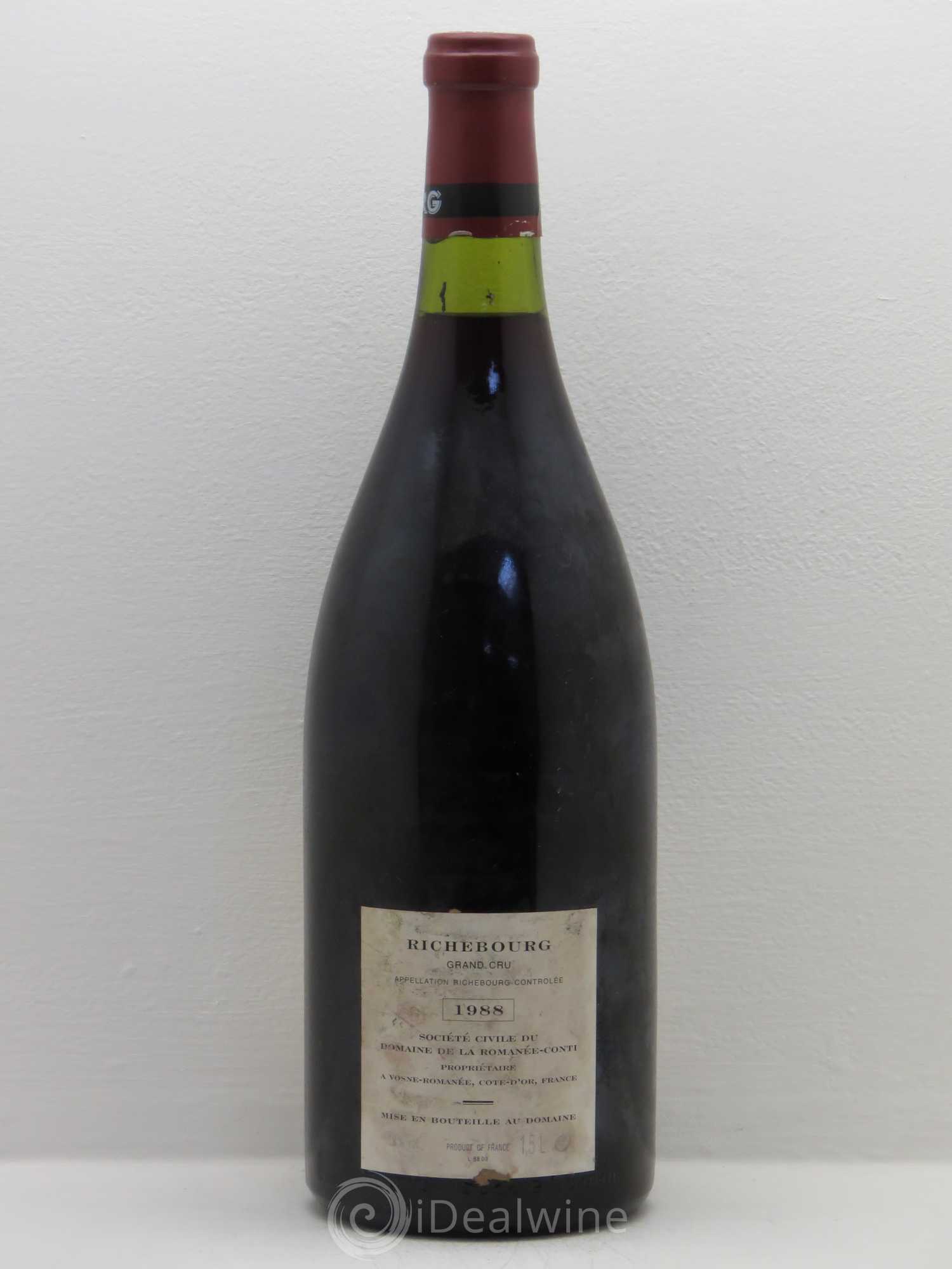 Richebourg Grand Cru Domaine de la Romanée-Conti 1988 - Lot de 1 magnum - 1
