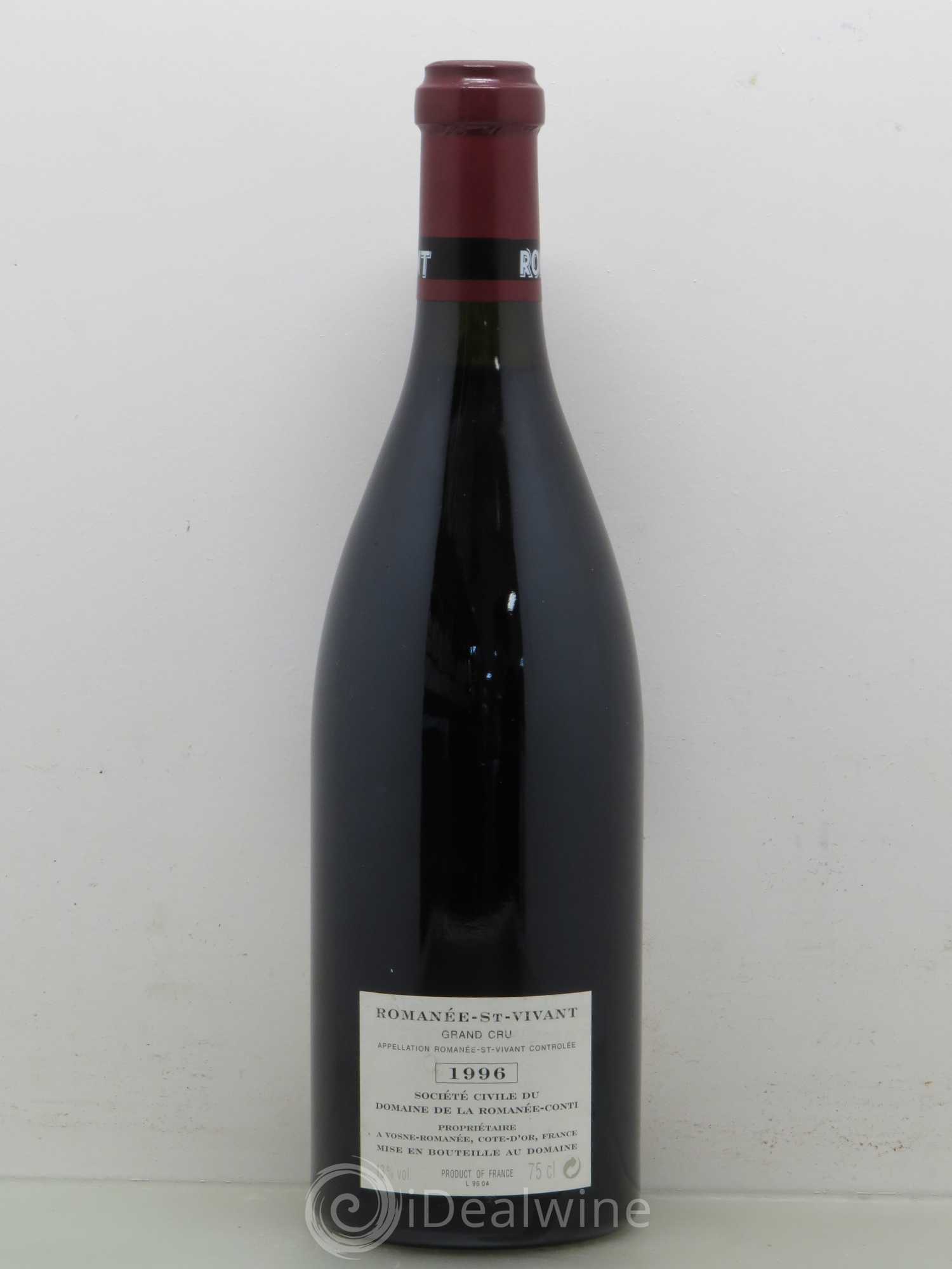 Romanée-Saint-Vivant Grand Cru Domaine de la Romanée-Conti 1996 - Lot de 1 bouteille - 1