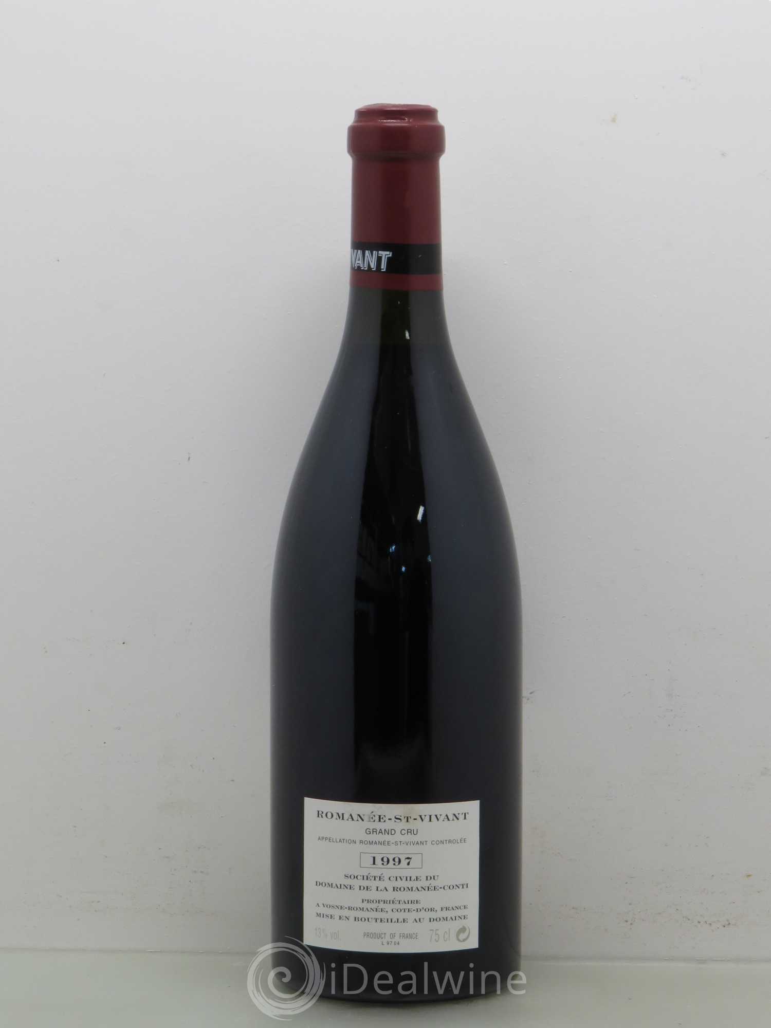 Romanée-Saint-Vivant Grand Cru Domaine de la Romanée-Conti 1997 - Lot de 1 bouteille - 1