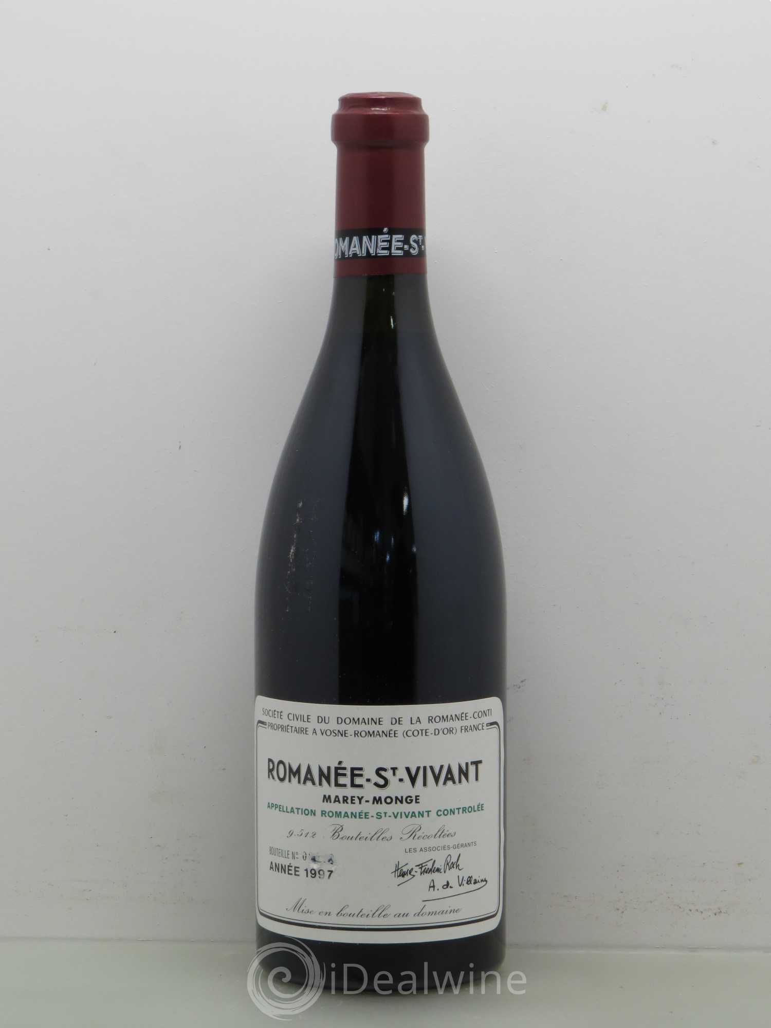 Romanée-Saint-Vivant Grand Cru Domaine de la Romanée-Conti 1997 - Lot de 1 bouteille - 0