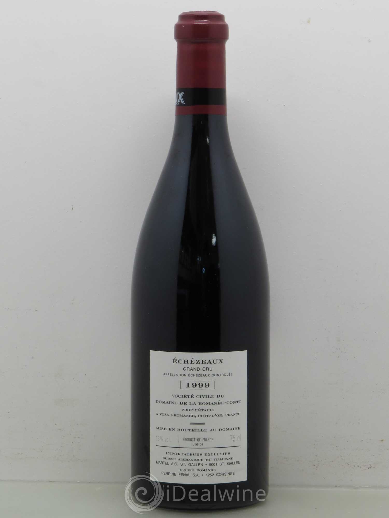 Echezeaux Grand Cru Domaine de la Romanée-Conti 1999 - Lot de 1 bouteille - 1