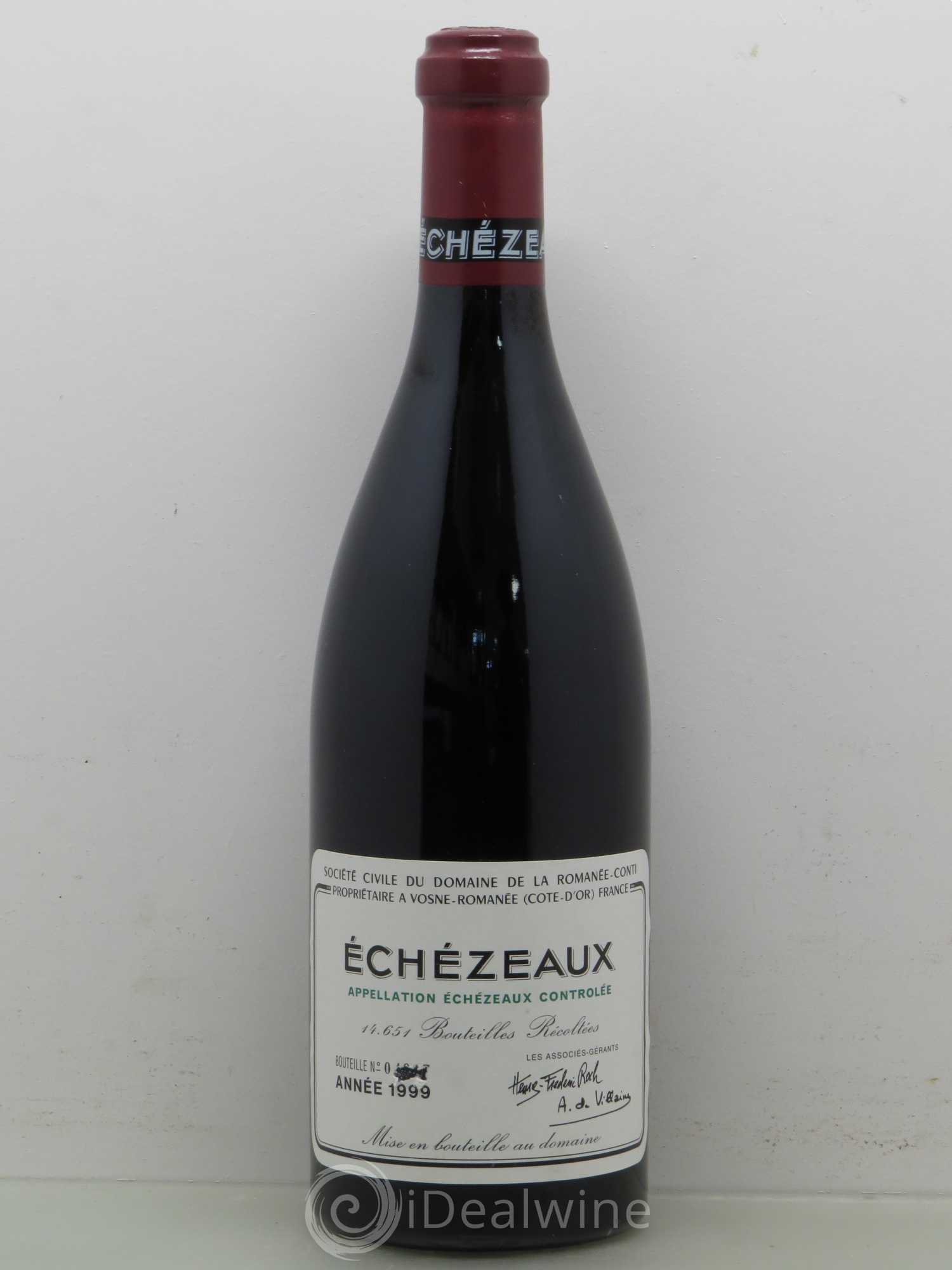 Echezeaux Grand Cru Domaine de la Romanée-Conti 1999 - Lot de 1 bouteille - 0