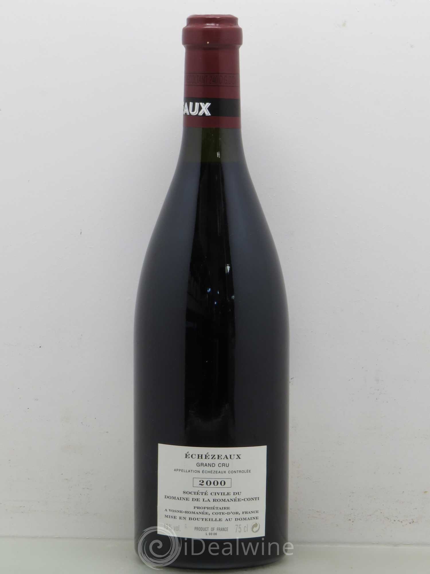Echezeaux Grand Cru Domaine de la Romanée-Conti 2000 - Lot de 1 bouteille - 1