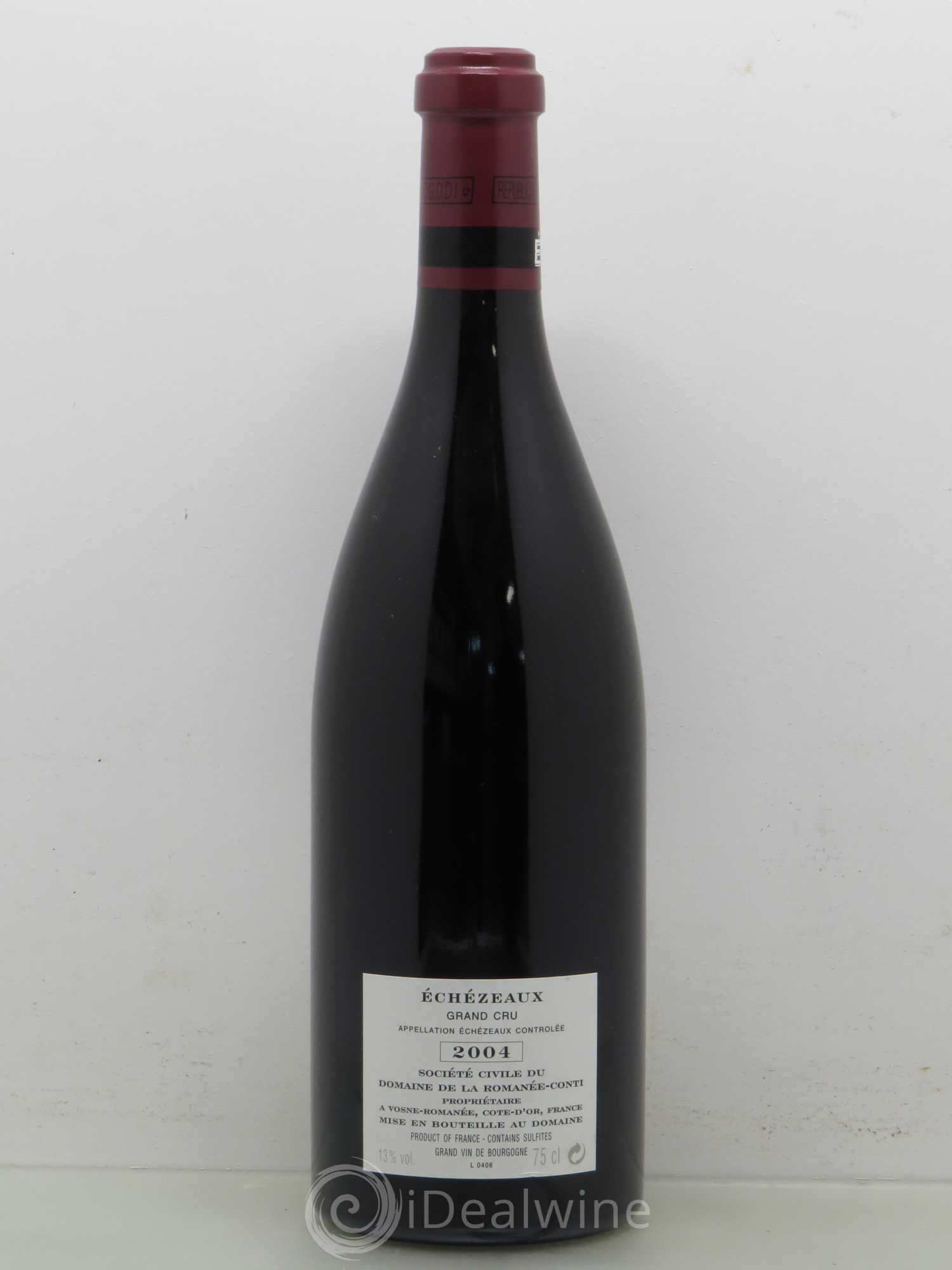 Echezeaux Grand Cru Domaine de la Romanée-Conti 2004 - Lot de 1 bouteille - 1