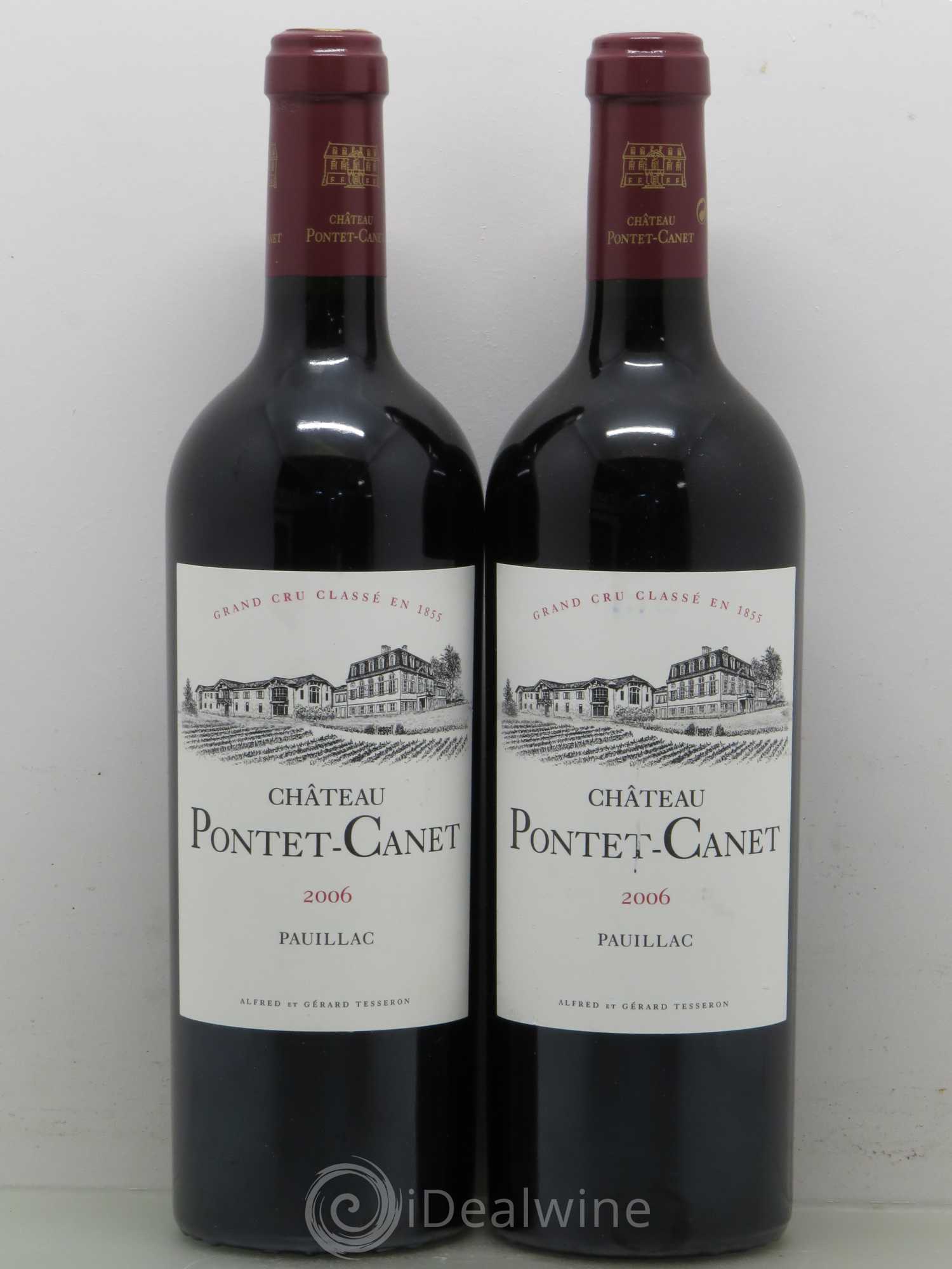 Château Pontet Canet 5ème Grand Cru Classé 2006 - Lot de 2 bouteilles - 0
