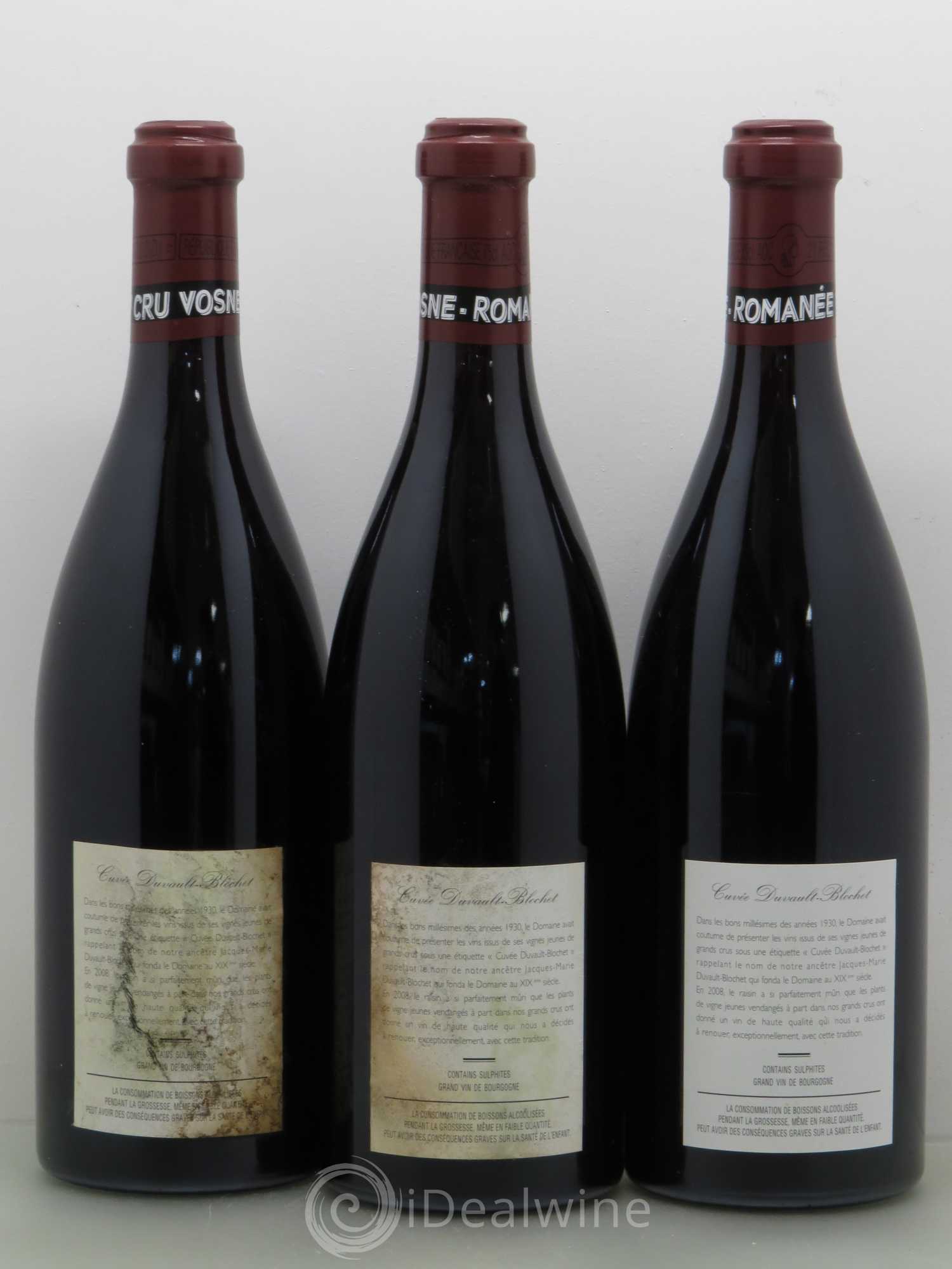 Vosne-Romanée 1er Cru Cuvée Duvault Blochet Domaine de la Romanée-Conti 2008 - Lot de 6 bouteilles - 2