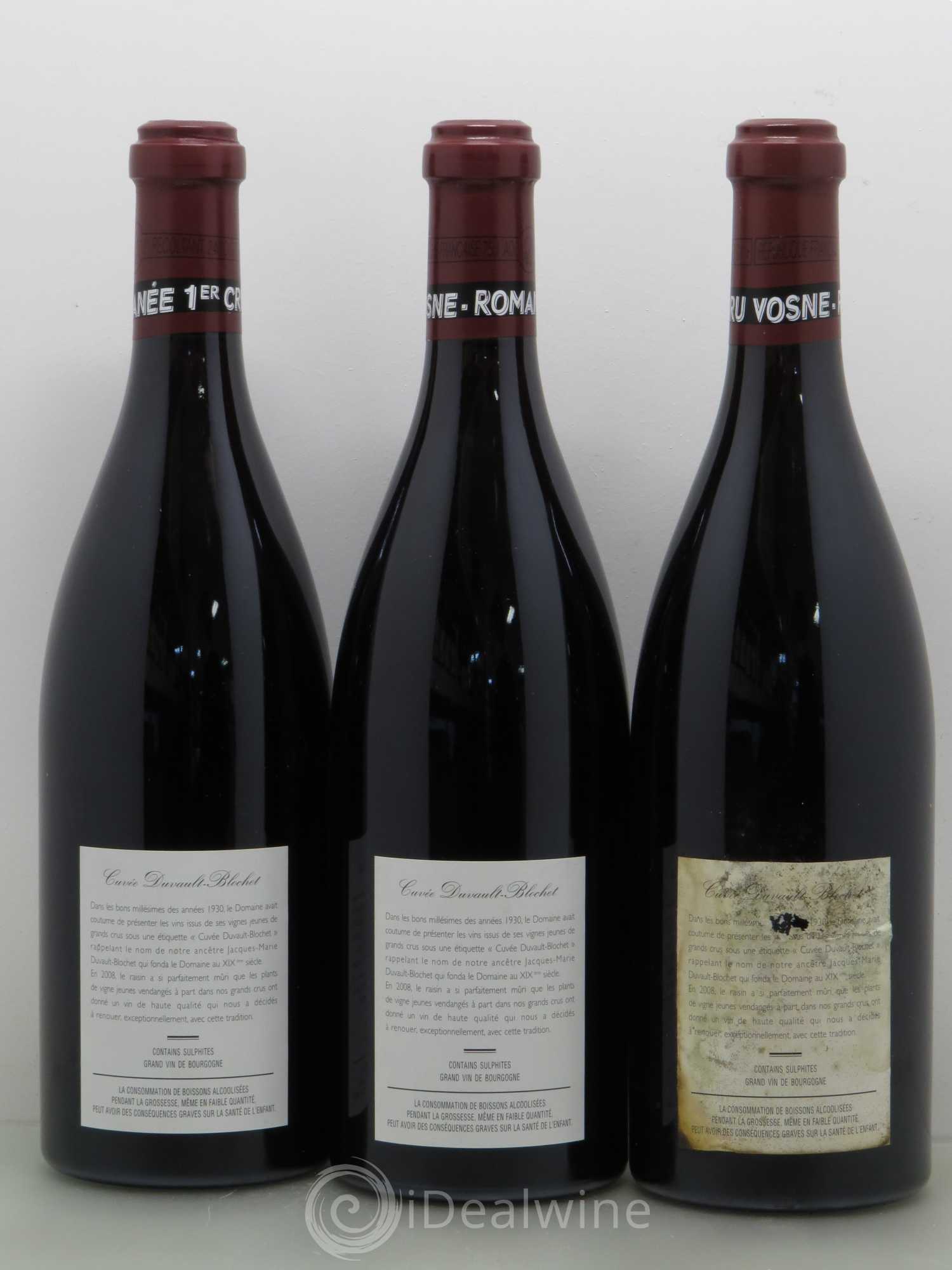 Vosne-Romanée 1er Cru Cuvée Duvault Blochet Domaine de la Romanée-Conti 2008 - Lot de 6 bouteilles - 4