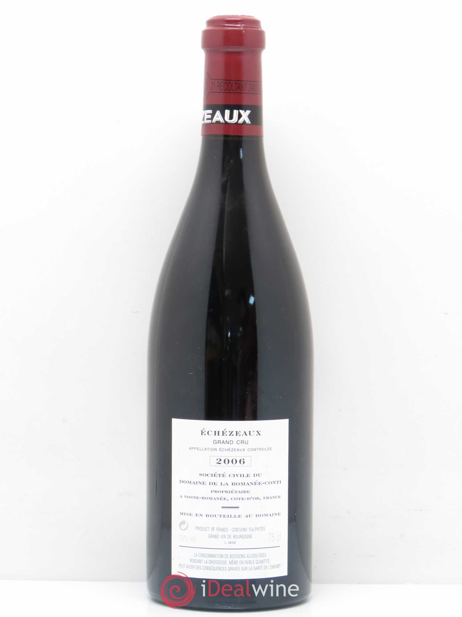 Echezeaux Grand Cru Domaine de la Romanée-Conti 2006 - Lot de 1 bouteille - 1