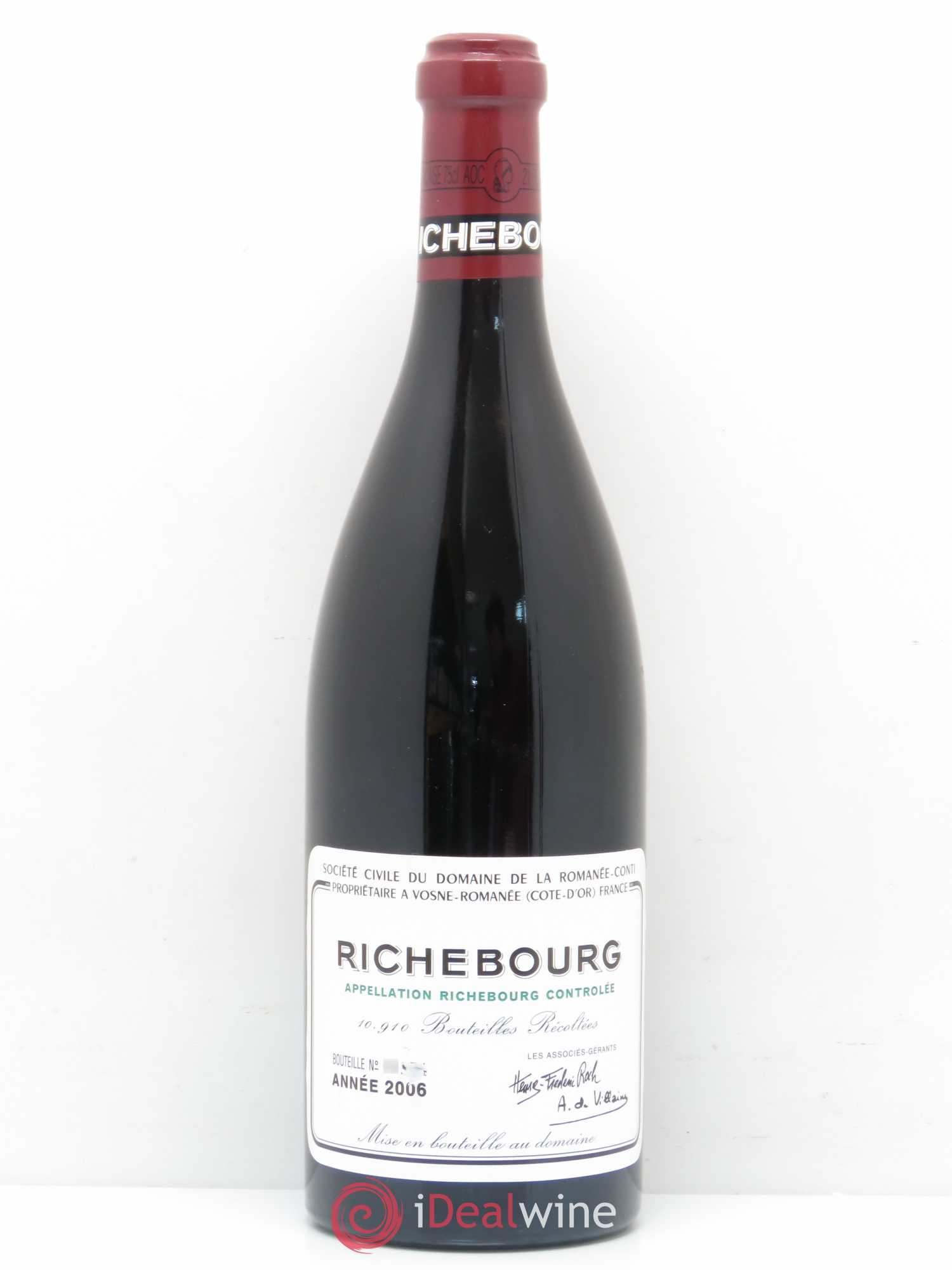 Richebourg Grand Cru Domaine de la Romanée-Conti 2006 - Lot de 1 bouteille - 0