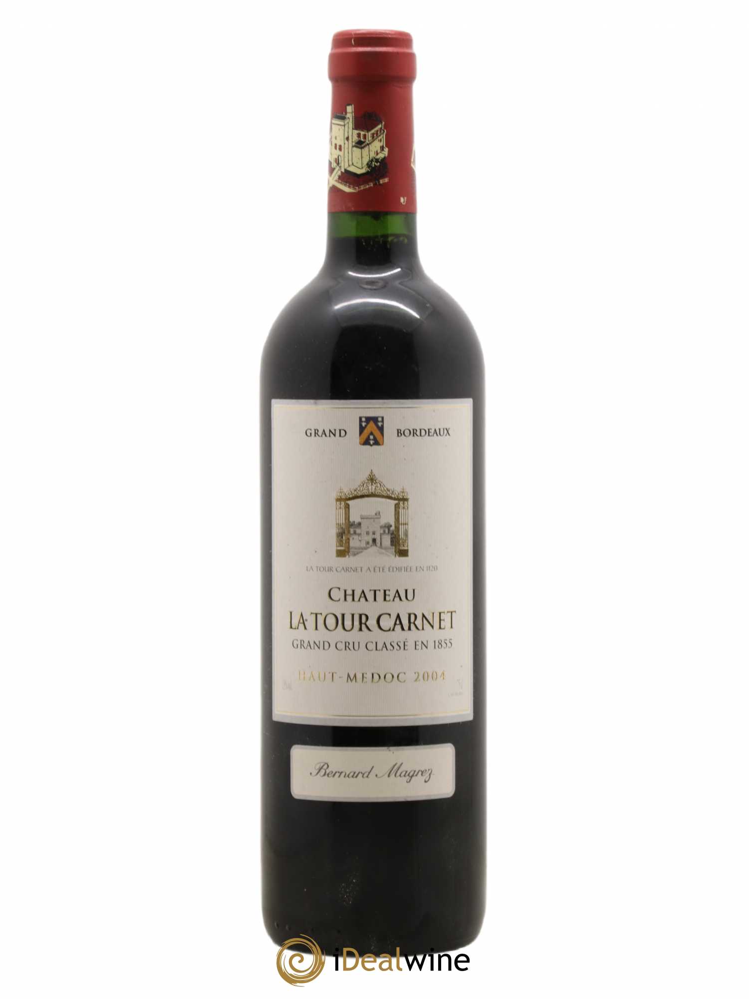 Château la Tour Carnet 4ème Grand Cru Classé 2004 - Lot de 1 bouteille - 0
