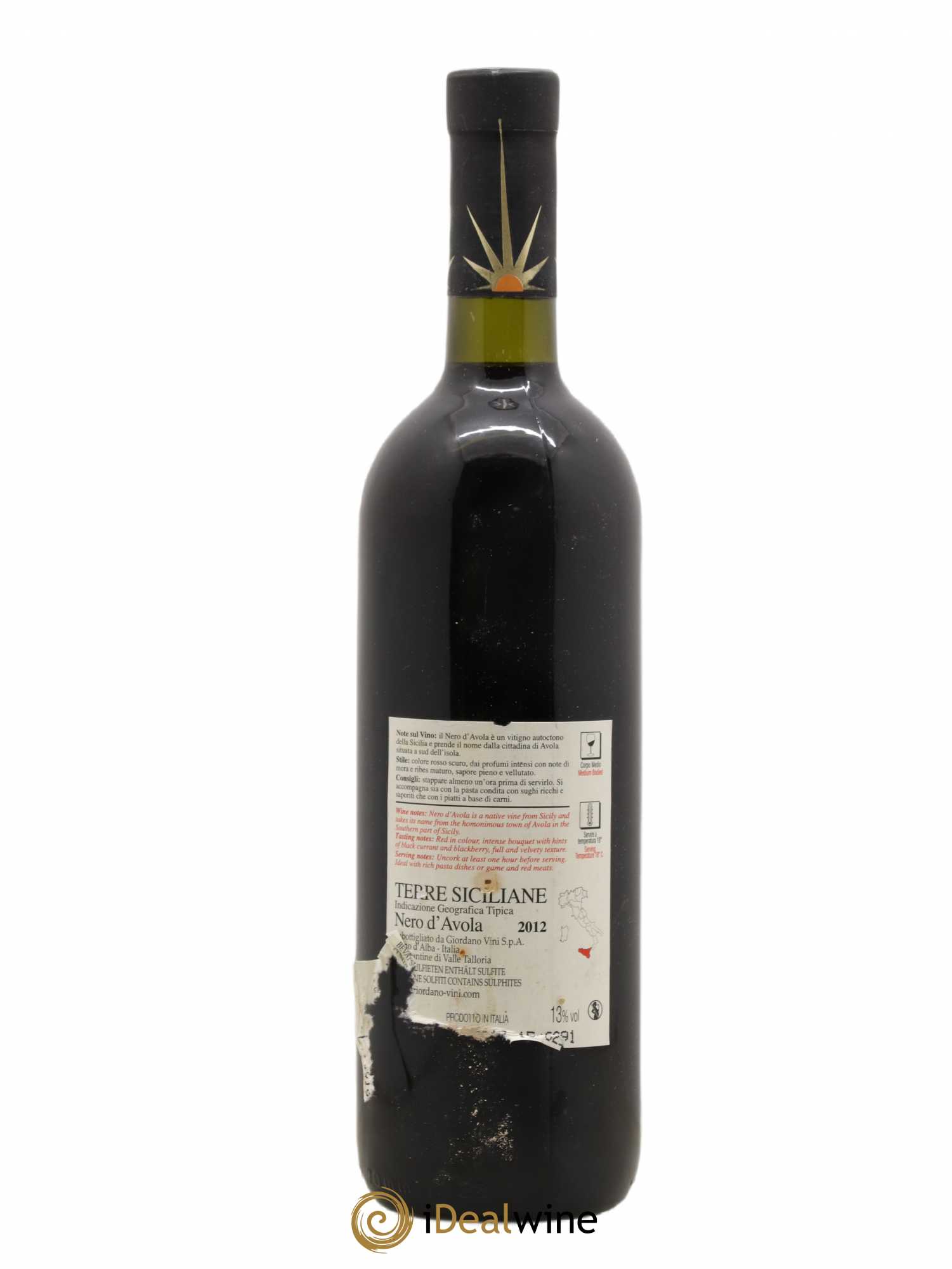 IGT Sicile Nero d'Avola Maison Giordano 2012 - Lot of 1 bottle - 1