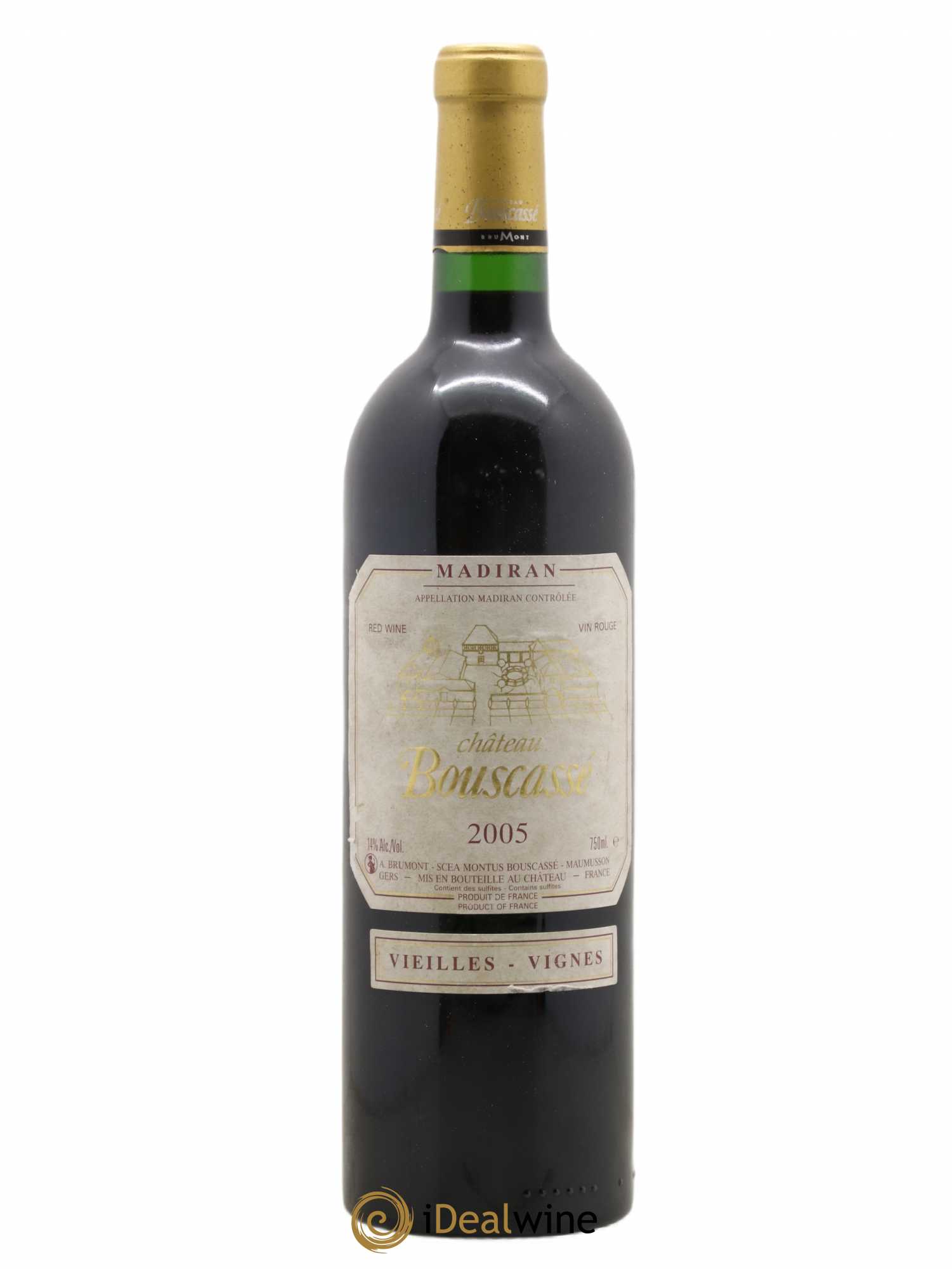 Madiran Château Bouscassé Alain Brumont Vieilles Vignes 2005 - Lot de 1 bouteille - 0