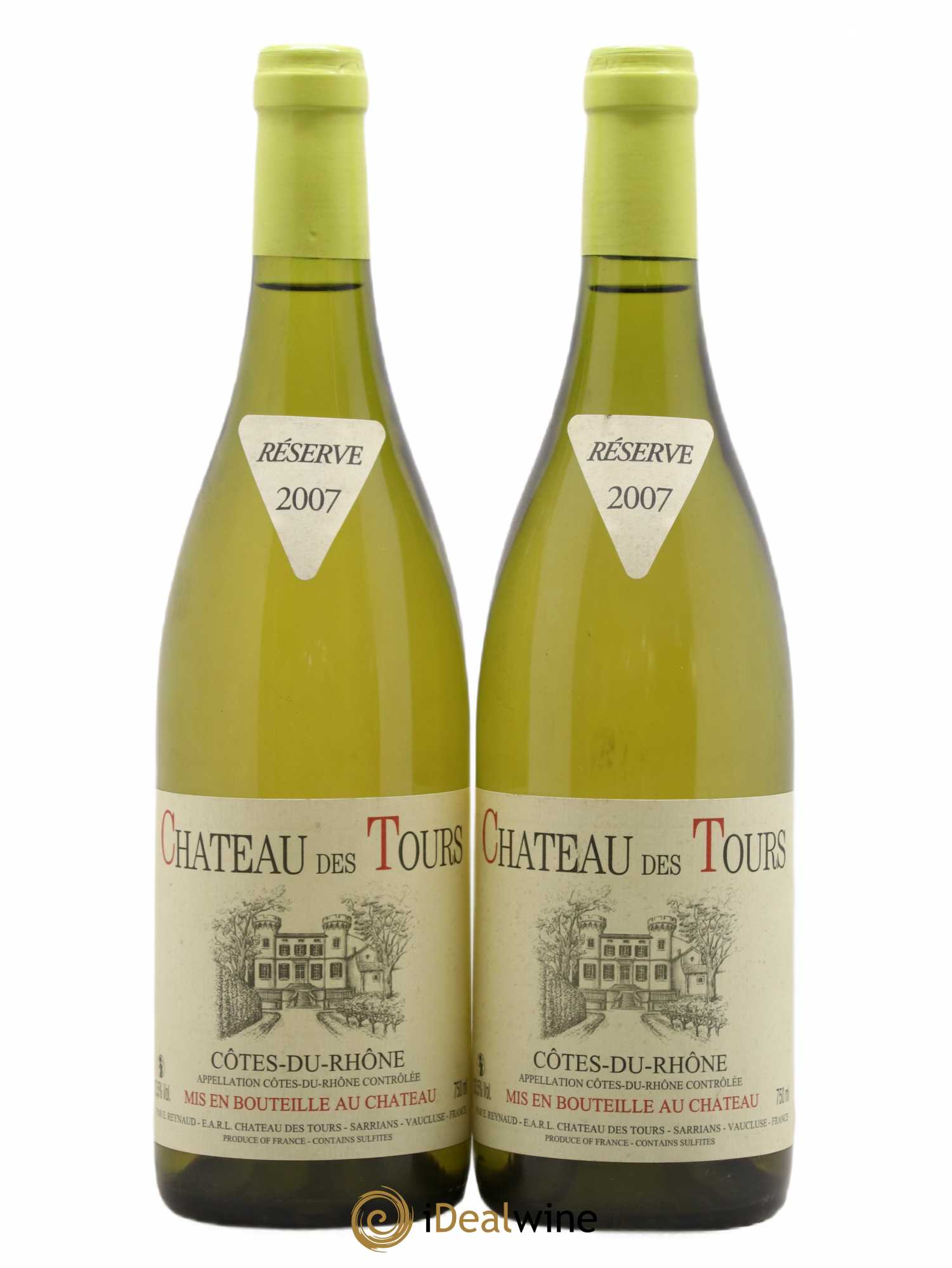 Côtes-du-Rhône Château des Tours Emmanuel Reynaud 2007 - Lot de 2 bouteilles - 0