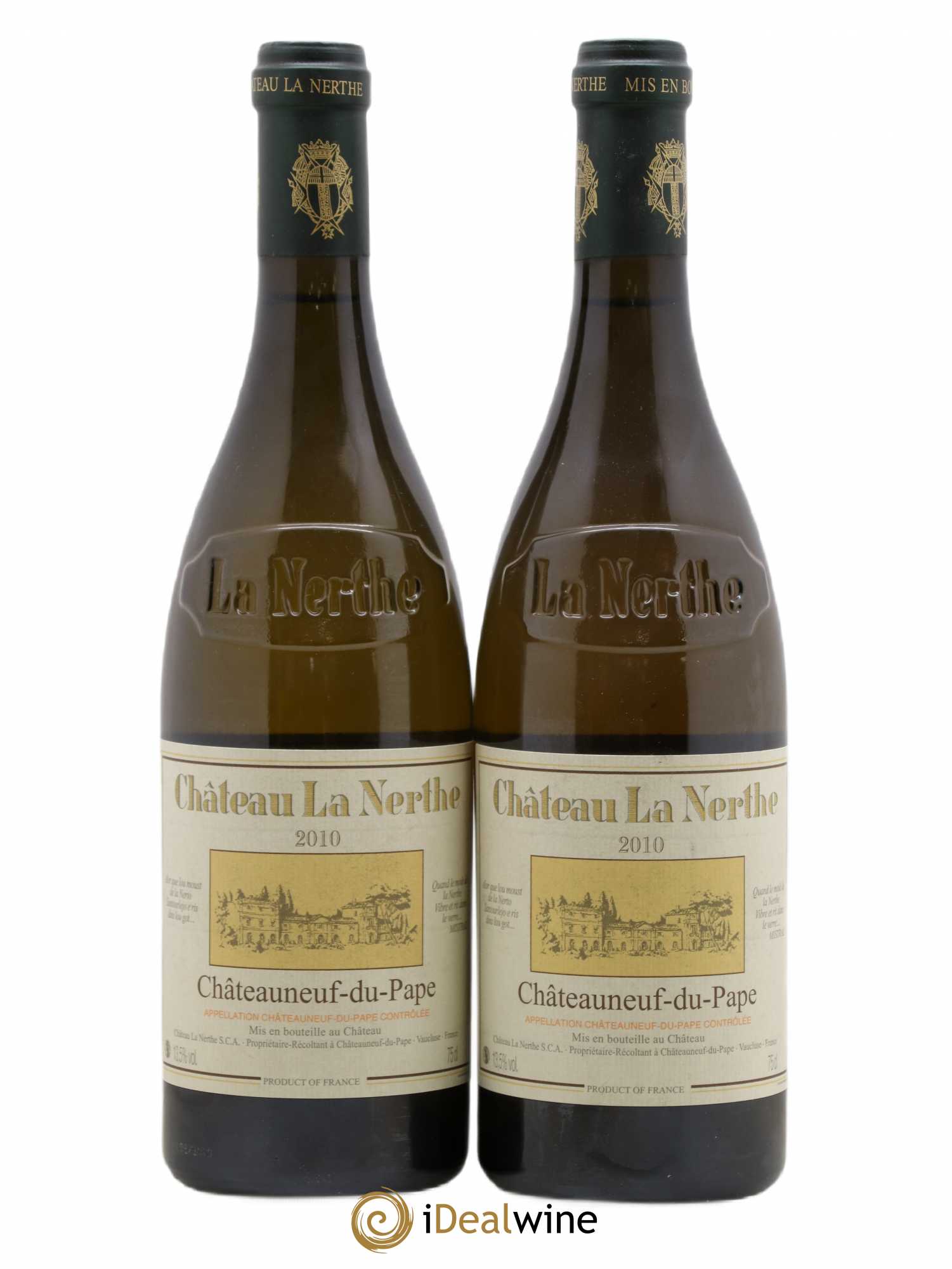 Châteauneuf-du-Pape Château la Nerthe Famille Richard 2010 - Lot de 2 bouteilles - 0