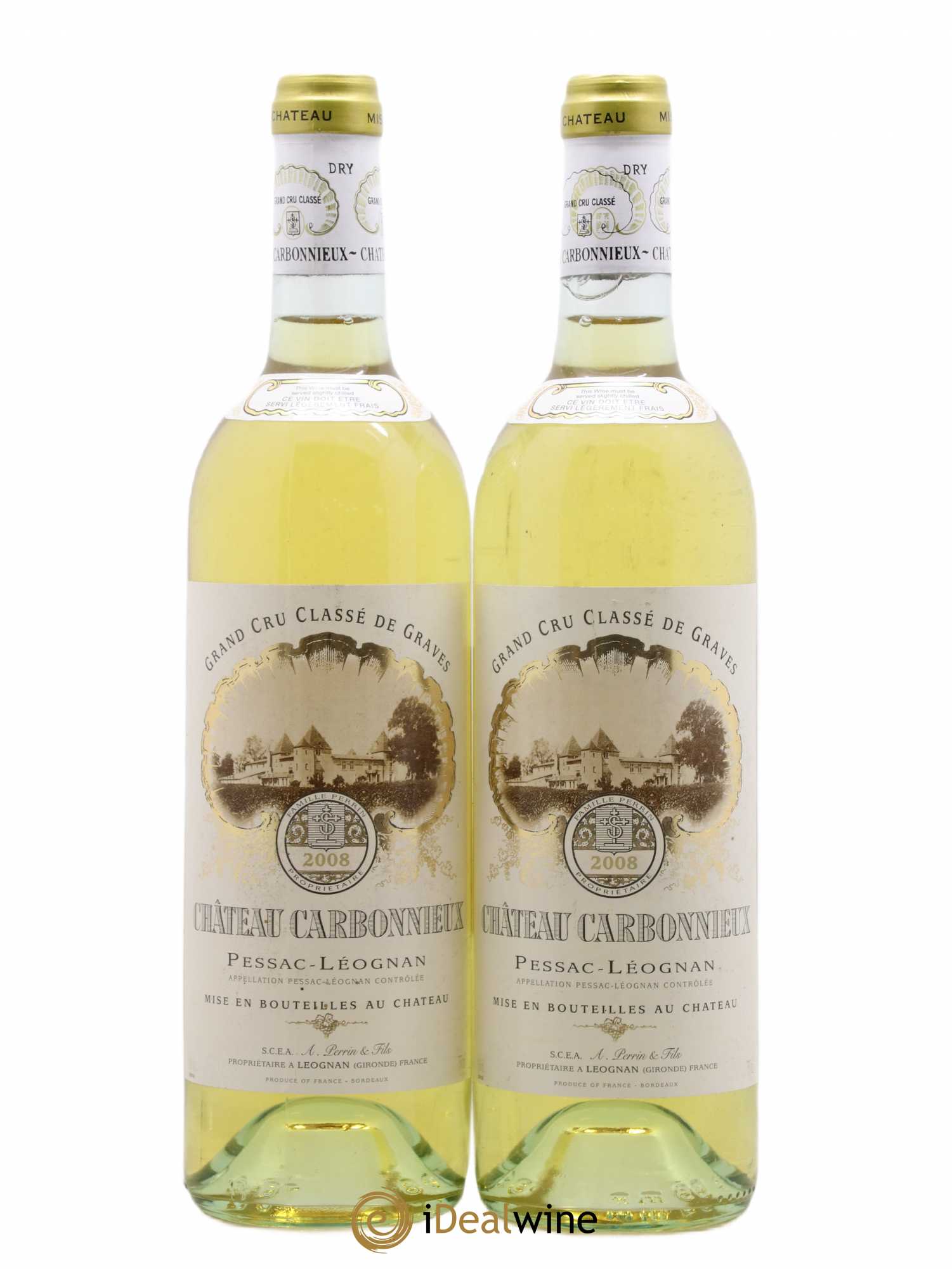 Château Carbonnieux Cru Classé de Graves 2008 - Lot de 2 bouteilles - 0