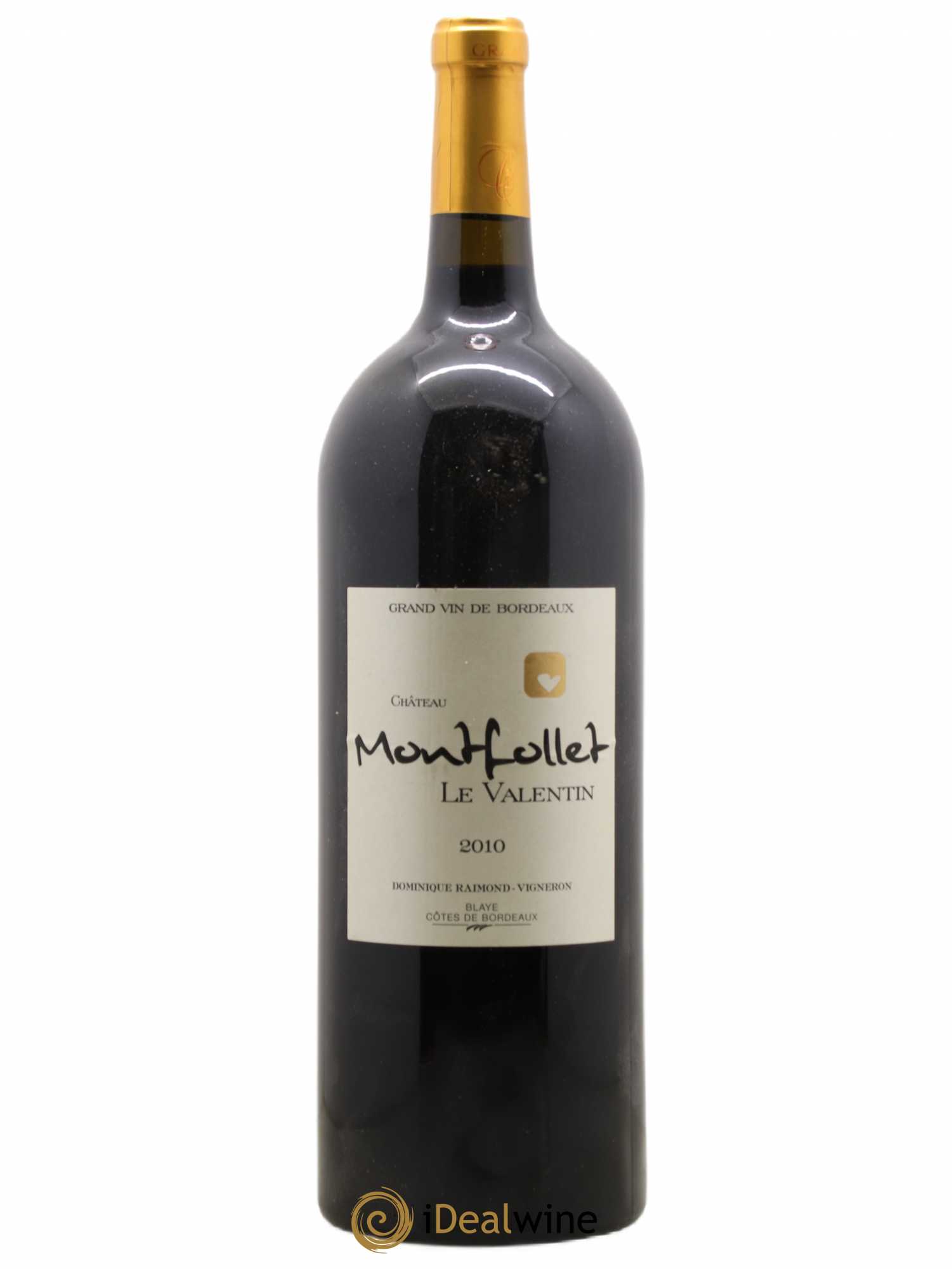 Premières-Côtes-de-Blaye (Blaye-Côtes-de-Bordeaux) Château Montfollet Le Valentin 2010 - Lot de 1 magnum - 0