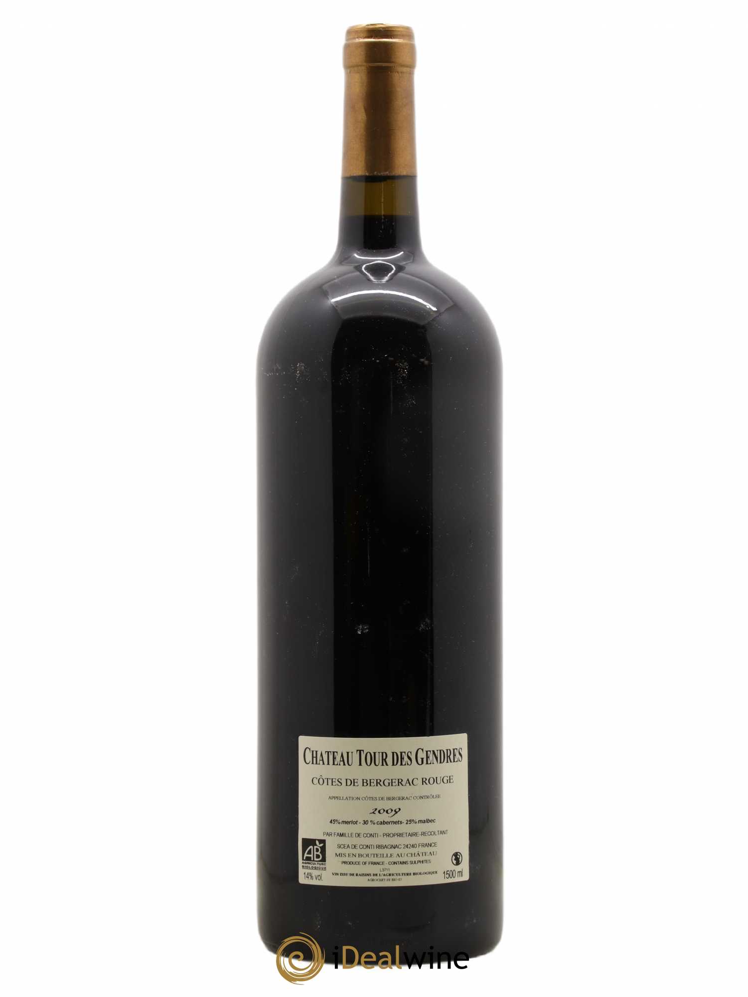 Côtes de Bergerac Château Tour des Gendres Cuvée A La Gloire de Mon Père 2009 - Lot of 1 magnum - 1
