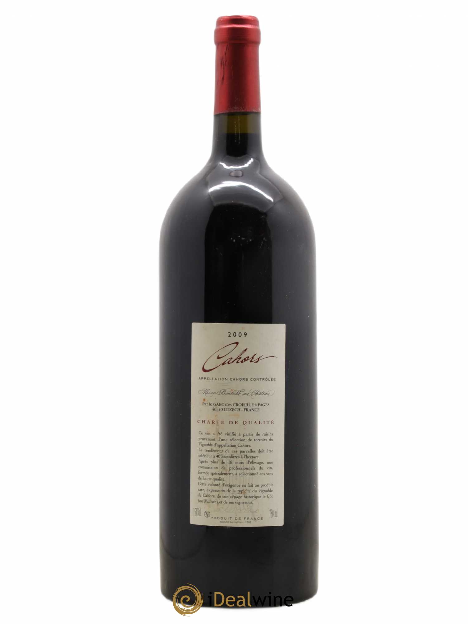 Cahors Château Croisille Cuvée Divin 2009 - Posten von 1 Magnum - 1