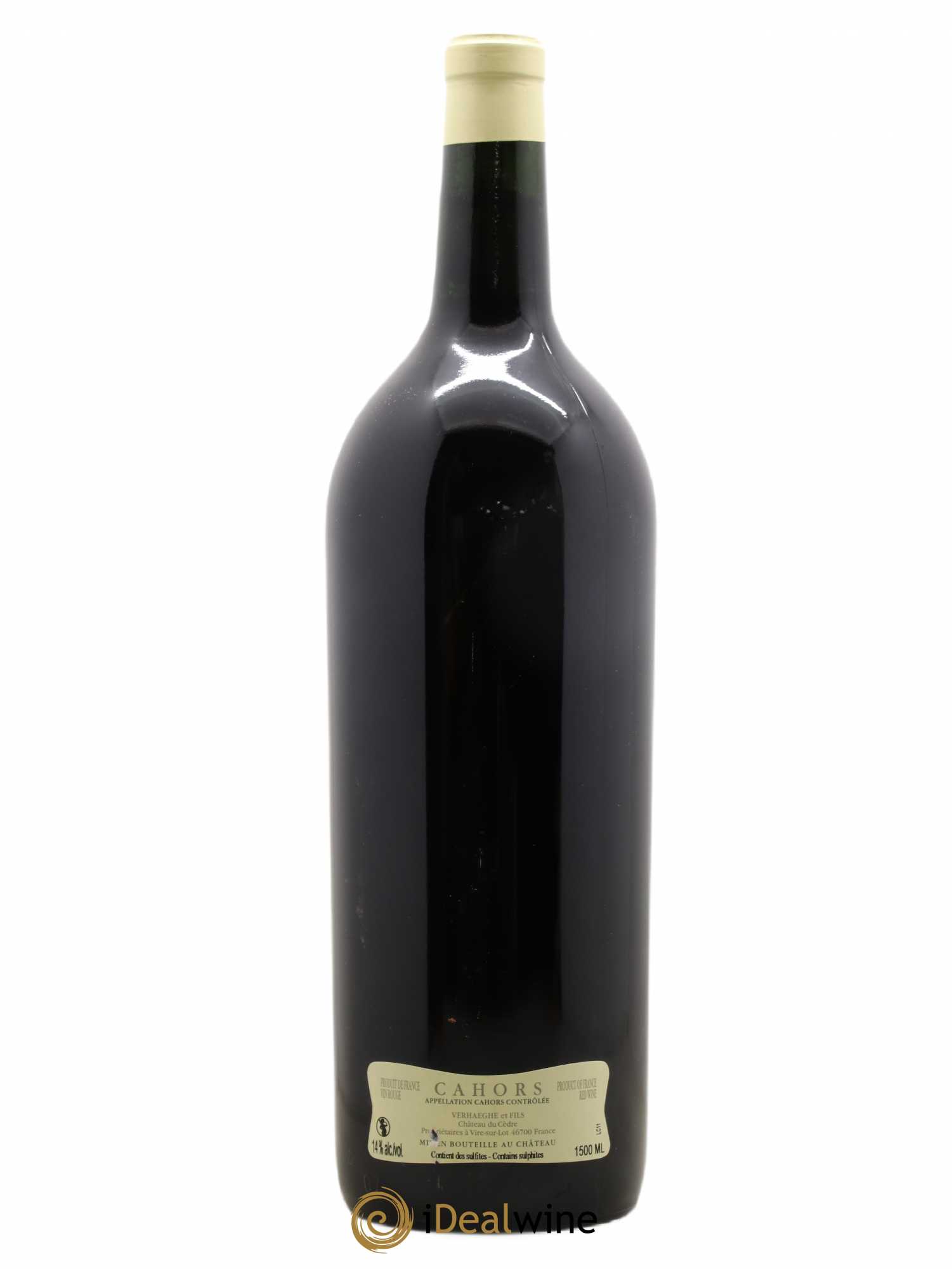 Cahors Château du Cèdre Cuvée Le Cèdre Pascal et Jean-Marc Verhaeghe 2011 - Lot de 1 magnum - 1