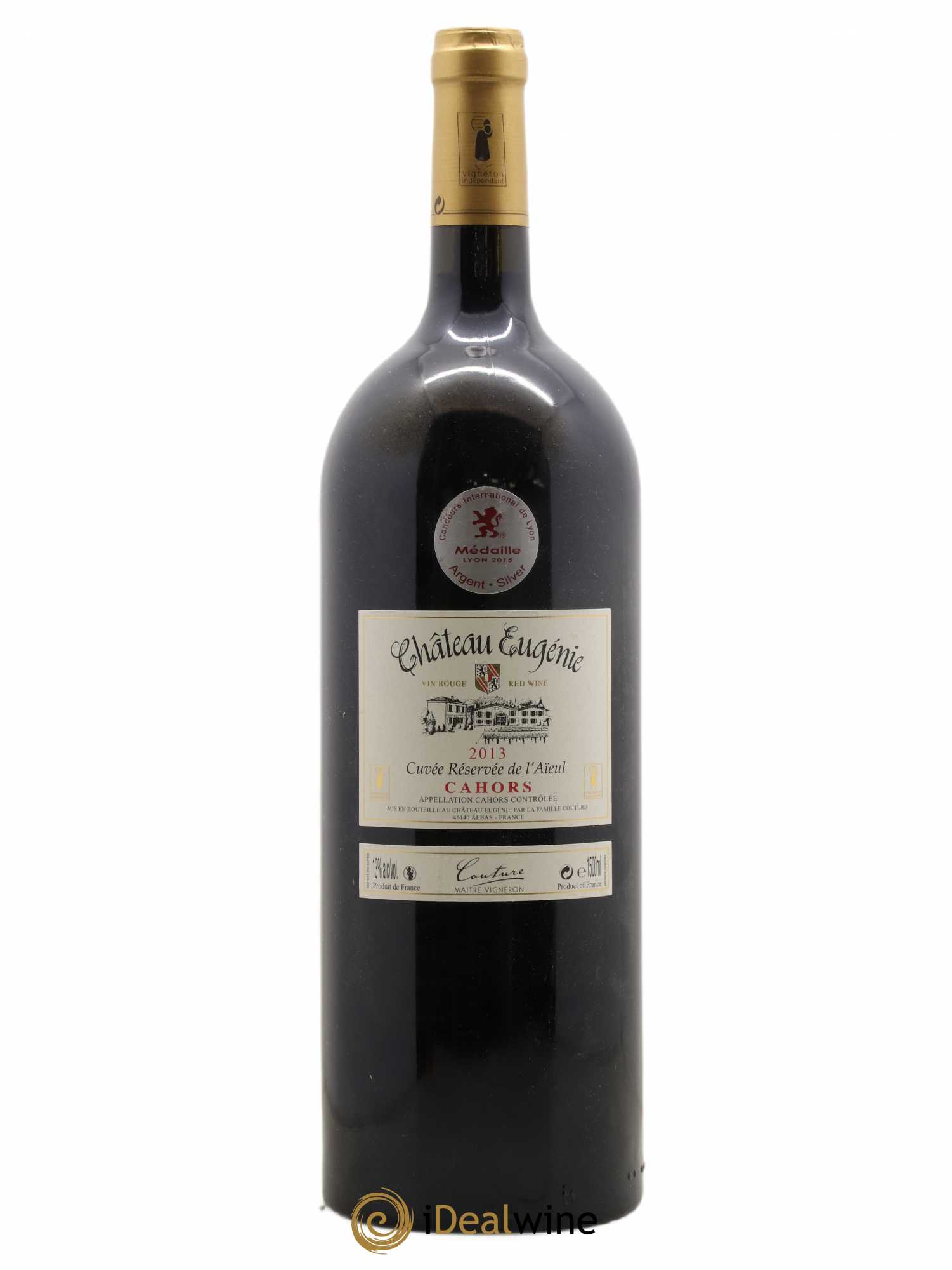 Cahors Château Eugenie Cuvée Réservée de l'Aieul 2013 - Lot de 1 magnum - 0