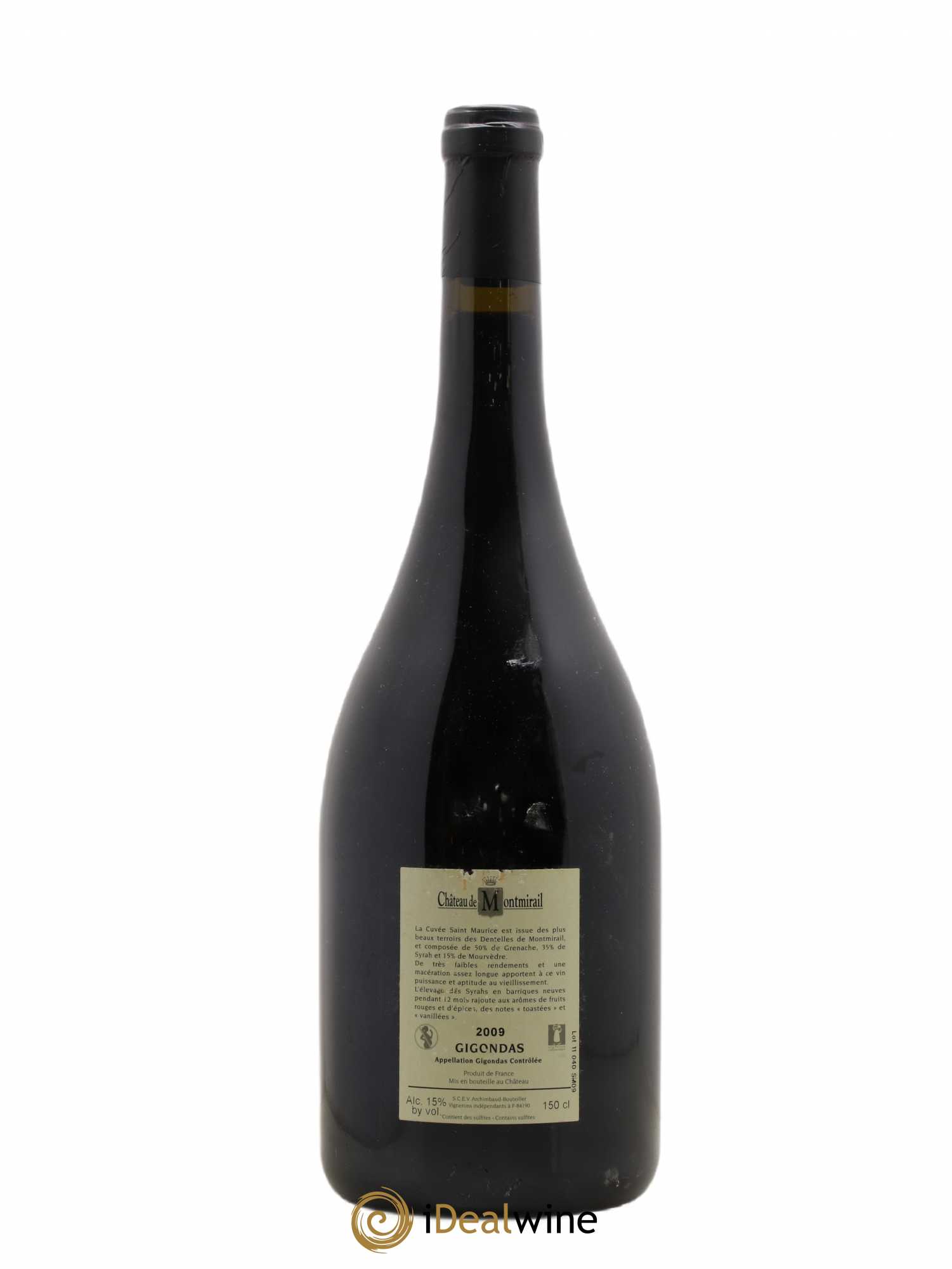 Gigondas Château de Montmirail Cuvée Saint Maurice 2009 - Posten von 1 Magnum - 1